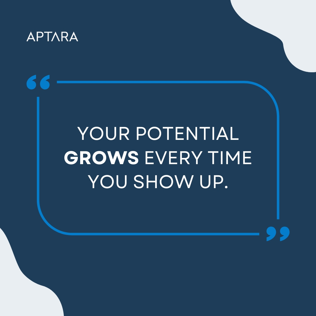 Aptara's tweet image. Growth isn’t about giant leaps; it’s about showing up, again and again. 🌱
Every time you commit, you sharpen your skills, fuel your potential, and move closer to the future you’re building. 🚀

#Aptara #WednesdayWisdom #KeepLearning #GrowthMindset