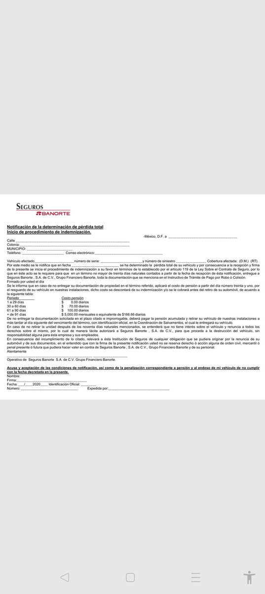 absolud611's tweet photo. Lo que te cobra seguros Banorte que nunca contestan, no tienen oficinas no atención a clientes, aparte que te quieren dar el 50% del valor de tu auto no cuentan ni lo del libro azul. #segurosbanorte #banorte https://t.co/MMmcwjyfQP