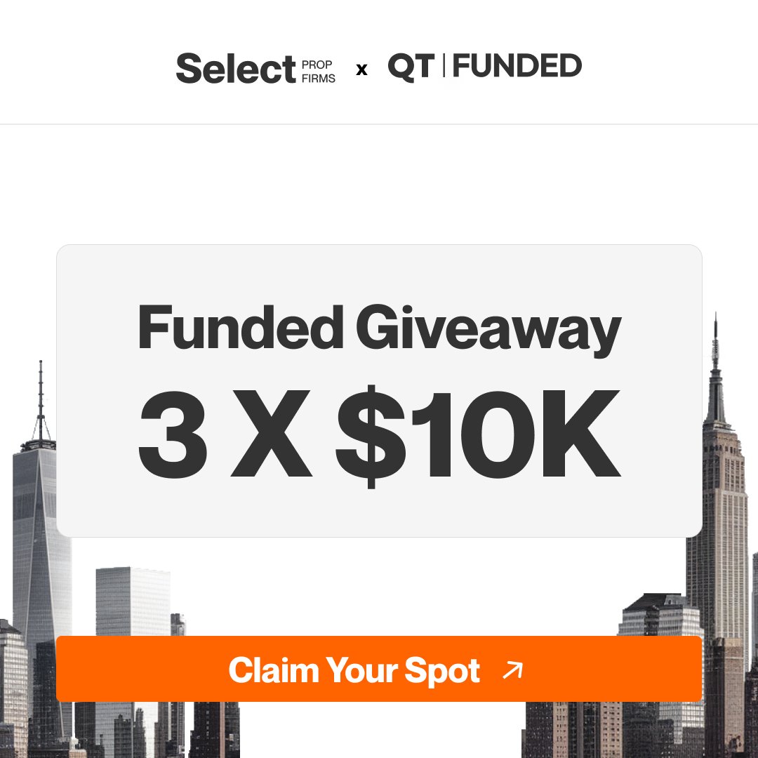 🚨Giveaway alert🚨
3 x $10K accounts

- Follow <a href="/Minato_MMXM/">Minato💛</a> <a href="/selectpropfirms/">Select Prop Firms</a> <a href="/QtFunded/">QT | FUNDED</a> <a href="/mrmike1357/">MIK</a> 

- Like, Retweet and Tag 3 Friends

- Join discord - discord.gg/8mUfDCxX

- Winners in 3 days⏳
