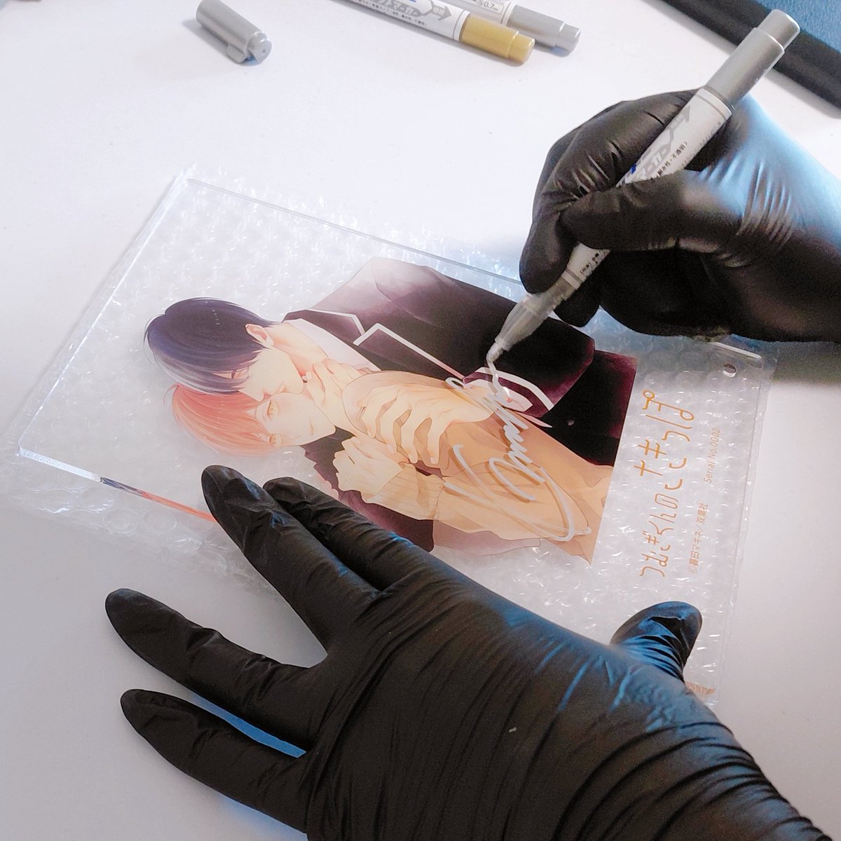 つむぎくんのさきっぽ🍼】 アクリルプレート(3種) 直筆サイン&シリアル