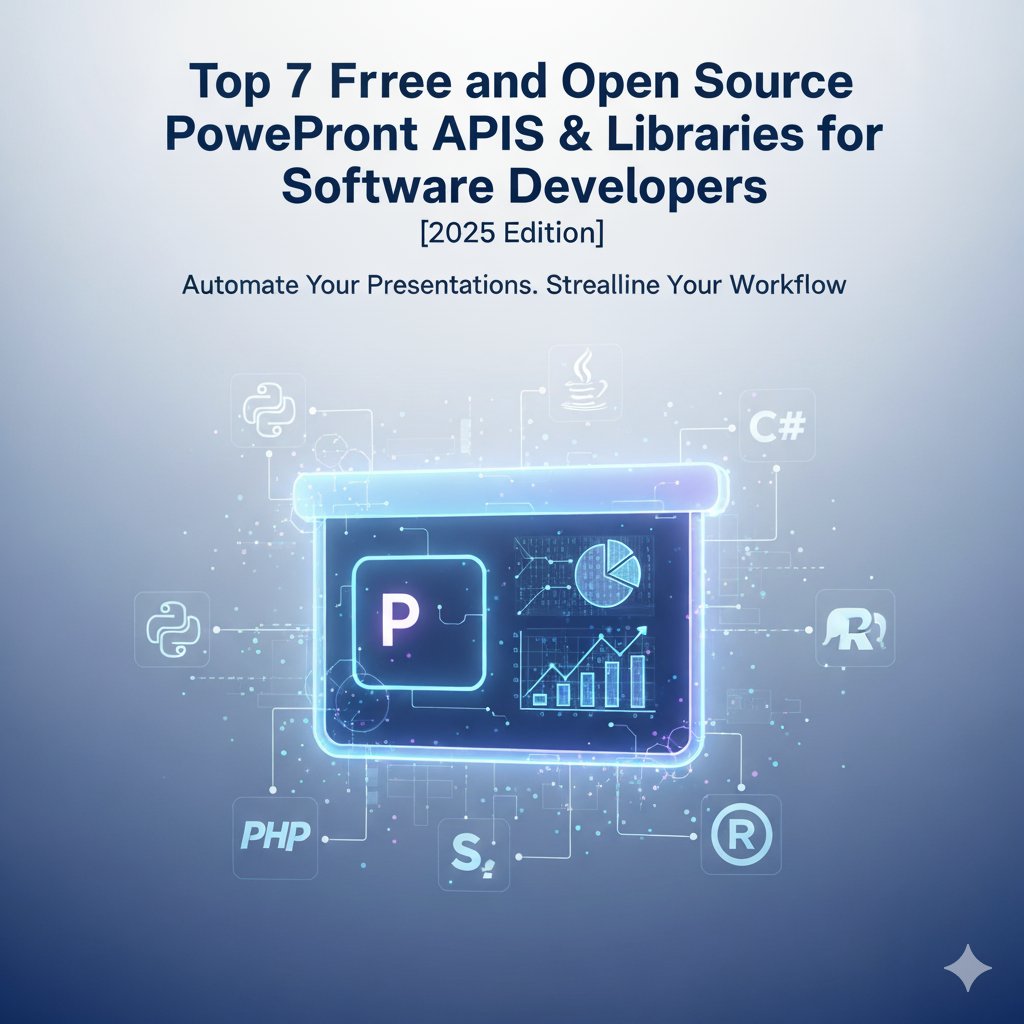fileformatcom's tweet image. A comprehensive guide for developers looking to automate #PowerPoint (PPT, PPTX) creation, manipulation & conversion. An in-depth analysis of leading free and #OpenSource #API & #Libraries across different programming languages(Java, .NET, Python) More: shorturl.at/FWz63