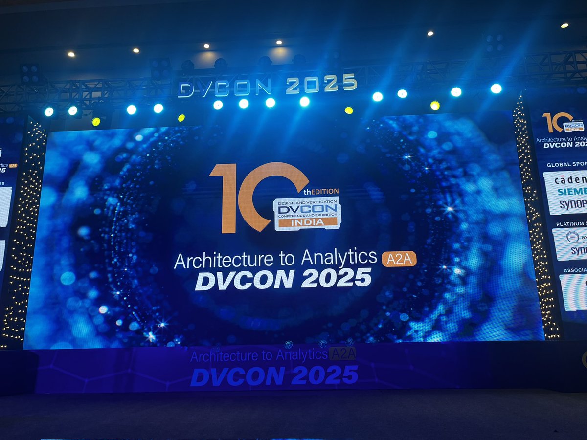 PradS78's tweet photo. DVCon India 2025 off to a start!
@dennisbrophy @DVConIndia @dvcon_us 
#dvconindia2025 https://t.co/Dver0CsDee