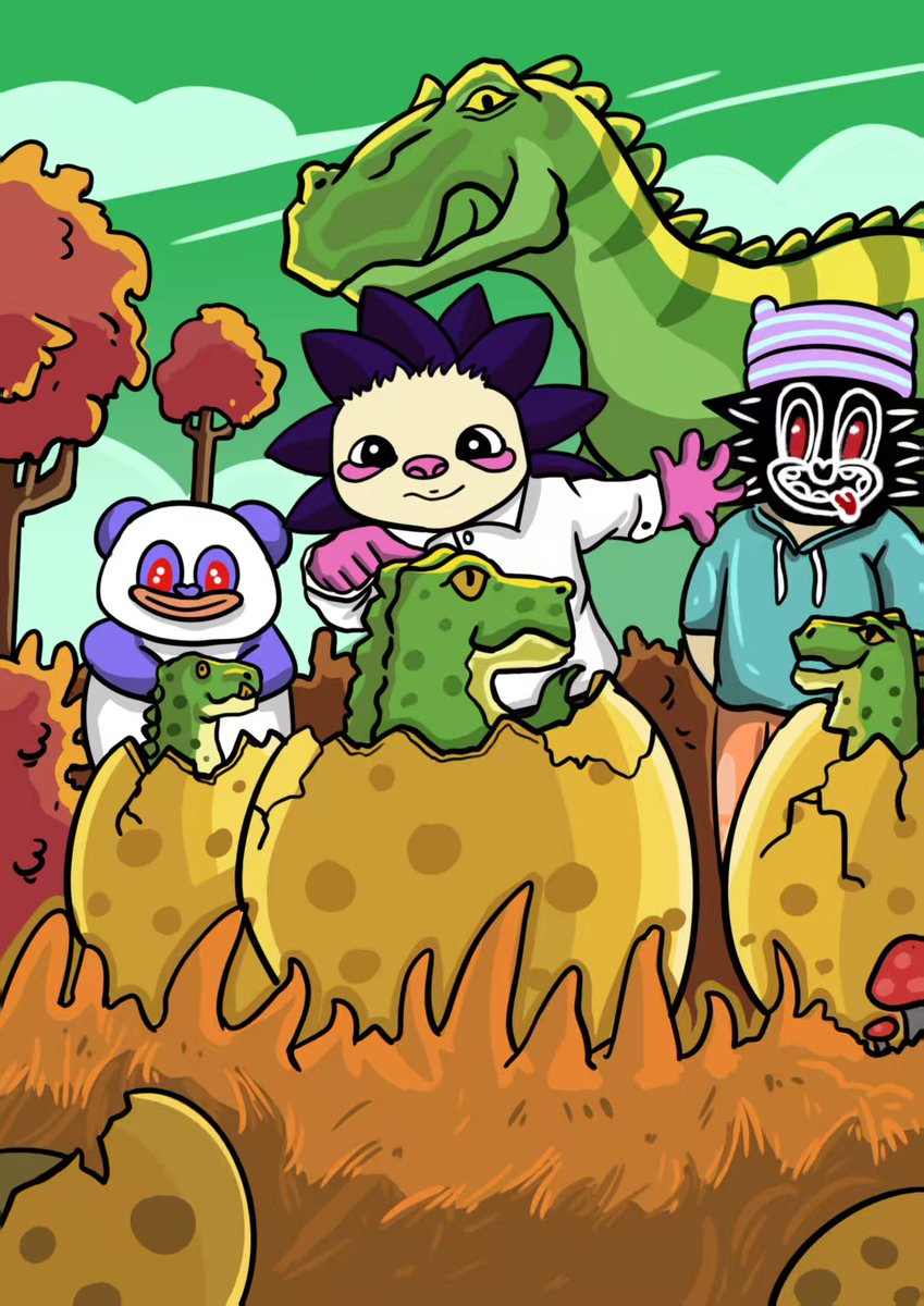 New beginnings, new energy — just like these baby dinos hatching, Monad is breaking out into a whole new era!
<a href="/monad/">Monad</a> 
<a href="/chog/">Chog (mainnet arc)</a> 
<a href="/ChogNFT/">Chog</a>