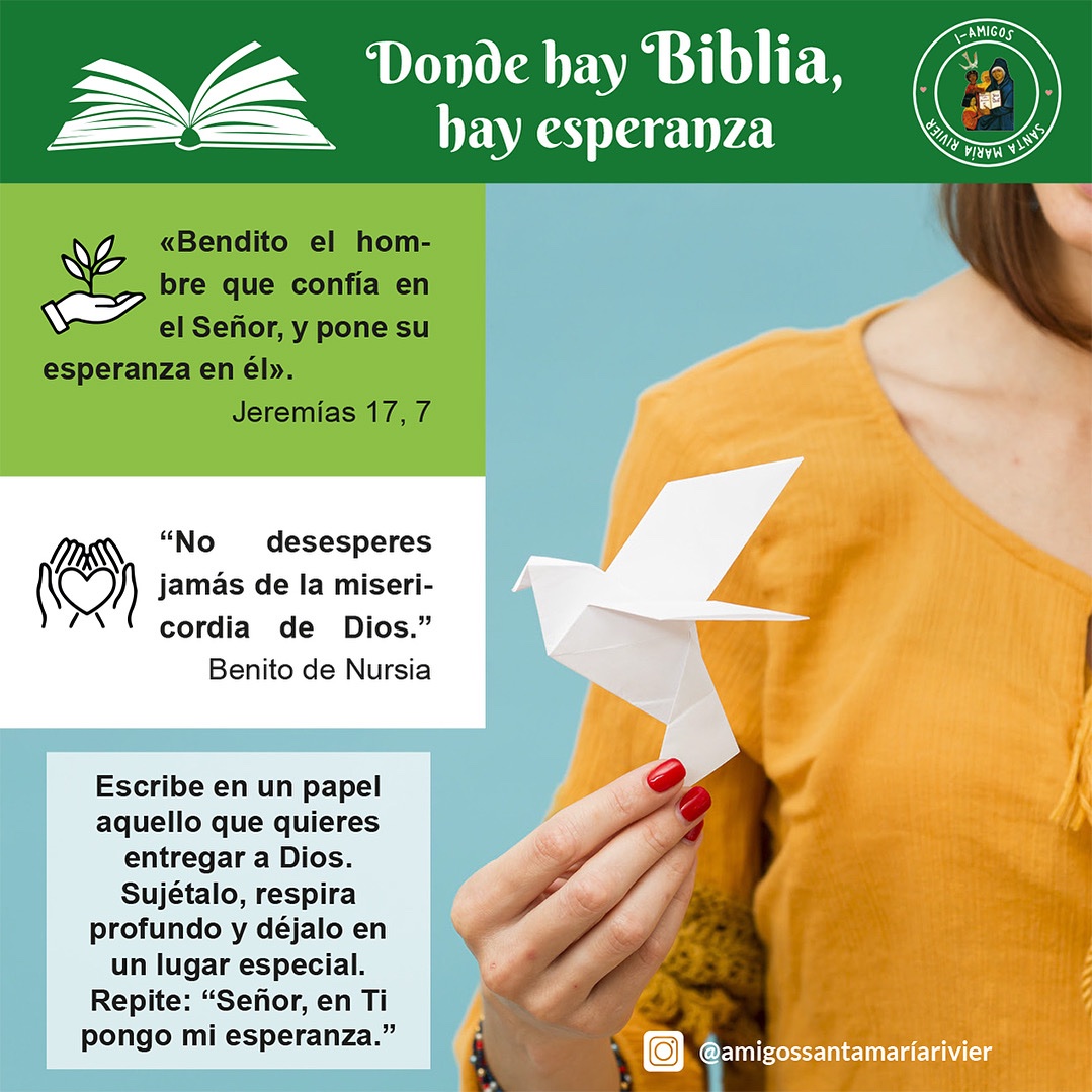 #maríarivier #presentacióndemaría #mesdelabiblia #peregrinosdeesperanza