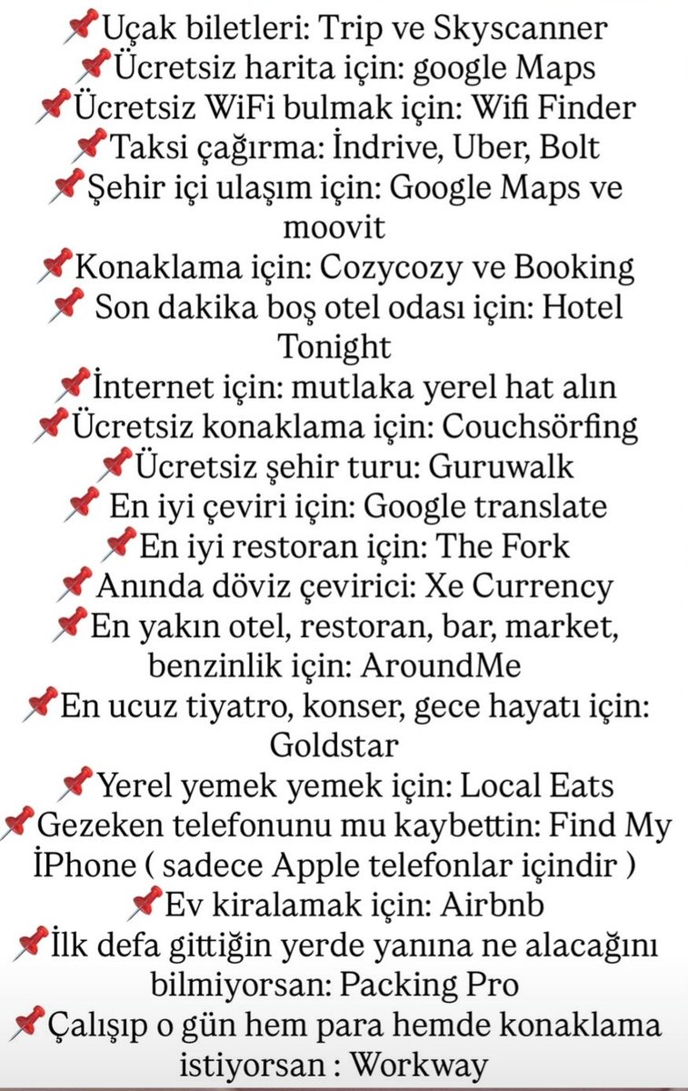 krediadam's tweet photo. Yurt dışına çıktığınızda işinize yarayacak bütün uygulamalar
(Reklam ve işbirliği degildir) https://t.co/AlGqrWGx79