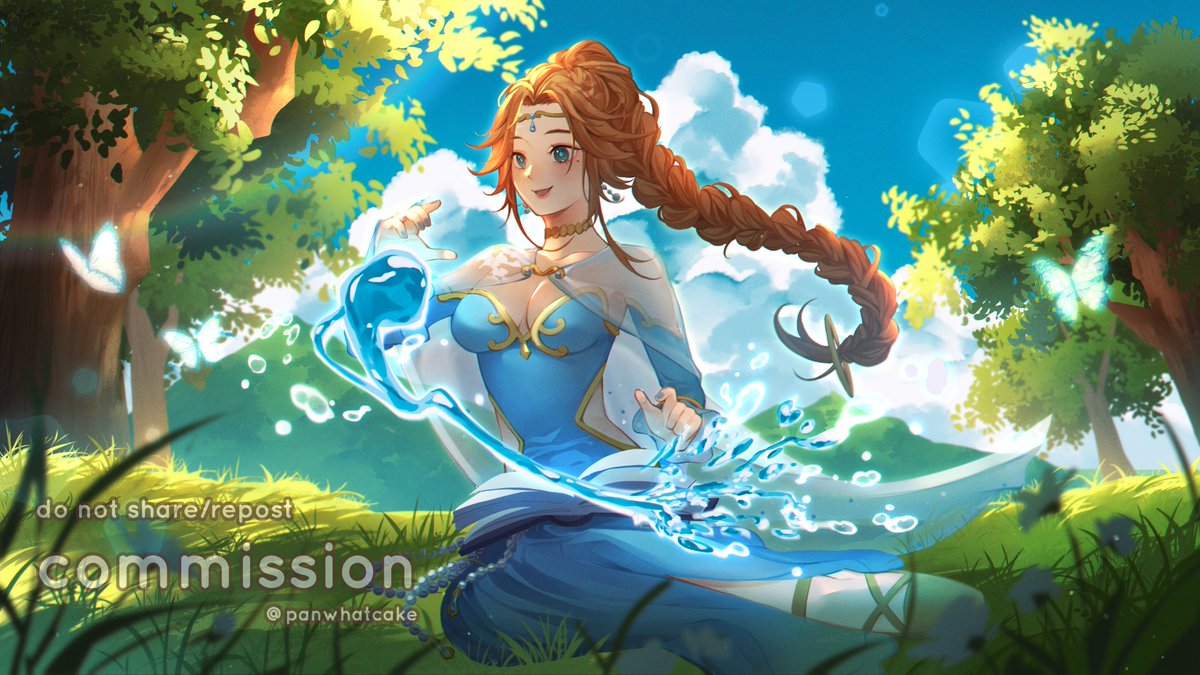 Illust comm for <a href="/OtakuBookWormVT/">Otaku 🌊✨️ Mage Vtuber</a> 🫧💫

#VGenComm #commissionsopen