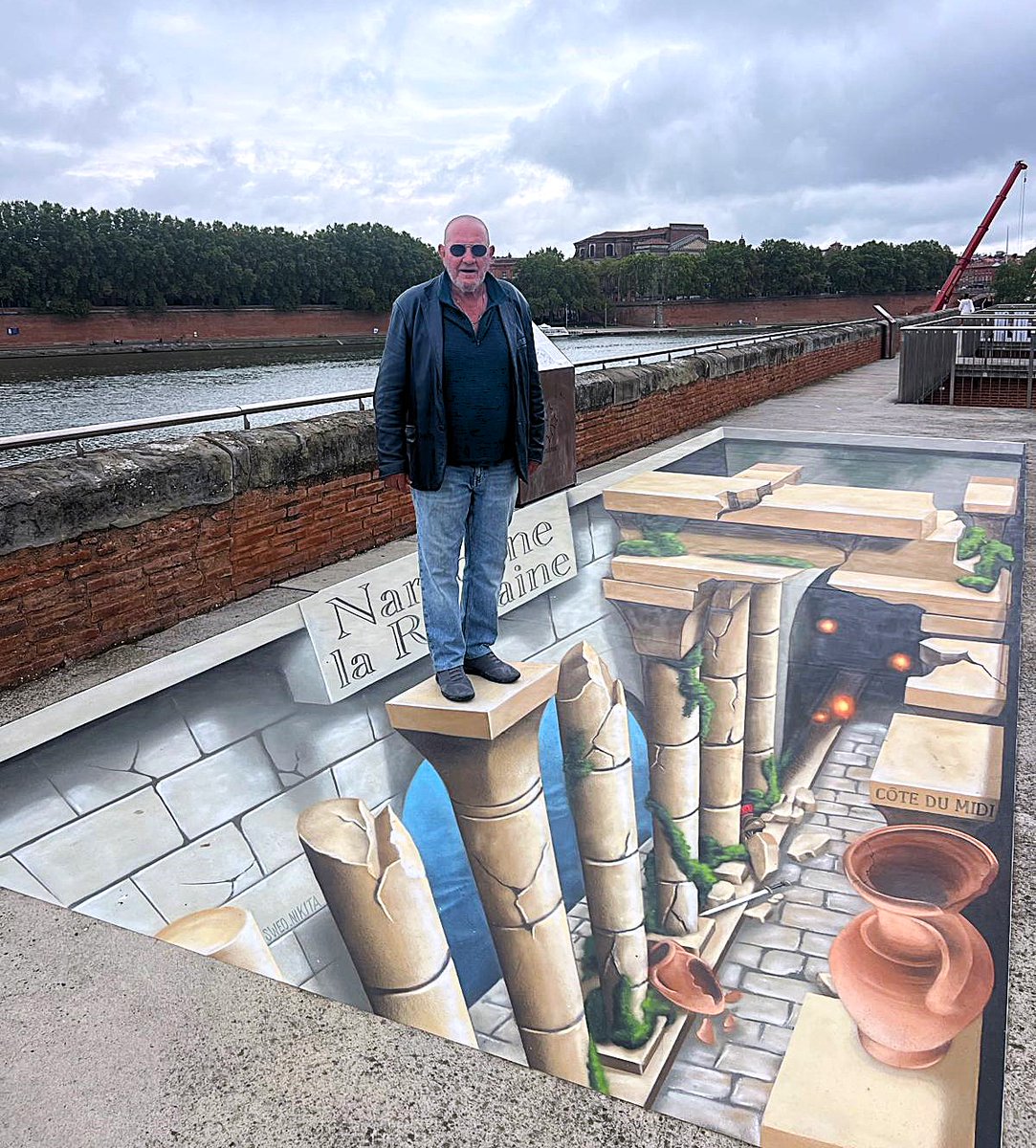 ToulouseGreeter's tweet photo. Un autre greeter, Pierre, de passage
#Toulouse #Anamorphoses https://t.co/5u4T1ocHIU
