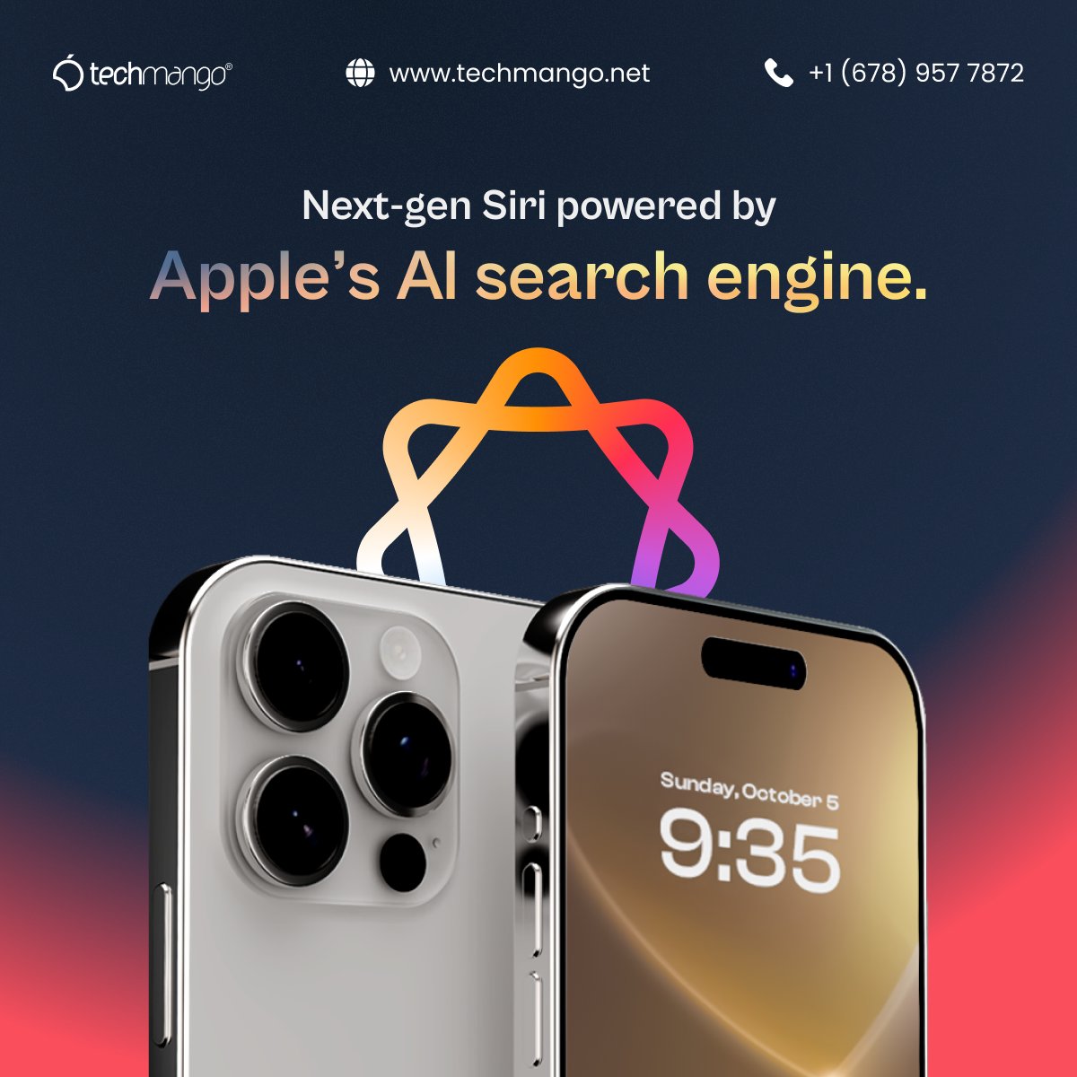TechmangoS's tweet image. Apple is building a Generative AI search engine—a bold move reshaping tech.
With giants betting on GenAI, now’s the time for businesses to leverage AI.
Techmango empowers enterprises with Generative AI for workflow, engagement, and impact
techmango.net/services/gener…
