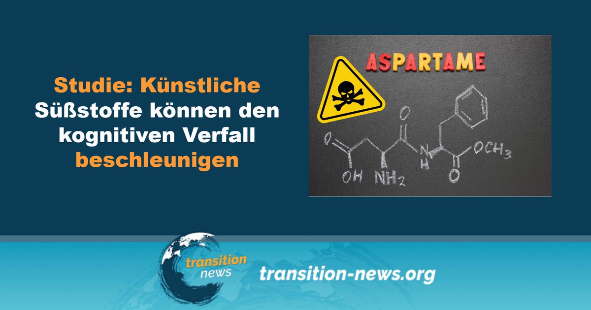 #Aspartam &amp; Co. sind mittlerweile allgegenwärtig, ob in #Softdrinks, Desserts, #Kaugummi oder Joghurt.  Von Torsten Engelbrecht

Weiterlesen ... (transition-news.org/studie-kunstli…)

#transitionnews #Süßstoff #Softdrinks #Kaugummi #Aspartam #Gesundheit
