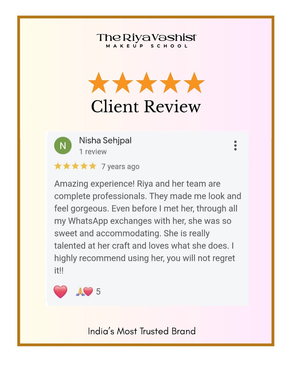 rvmua's tweet image. At 𝗧𝗛𝗘 𝗥𝗜𝗬𝗔 𝗩𝗔𝗦𝗛𝗜𝗦𝗧, we train students in:
✔️ HD &amp;amp; Beauty Makeup
✔️ Glam &amp;amp; Editorial Looks
✔️ Portfolio Building
✔️ Career &amp;amp; Job Support

Contact us: +91 9953783110
Website: riyavashist.com
📍Rajouri Garden, Delhi 

#theriyavashist #beautymakeup
