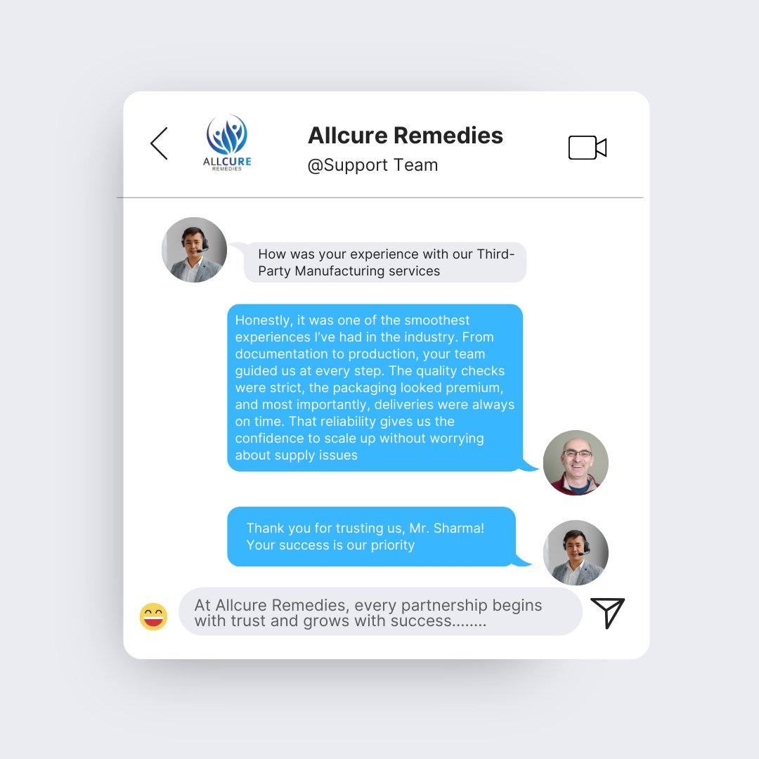 AllcureRemedie's tweet image. 🌟Be the Next With Allcure Remedies!🌟

At Allcure Remedies, we don’t just create medicines — we create partnerships built on trust, growth, and success. 💊

Now, it’s your turn! 🚀

#AllcureRemedies #BeTheNext #PharmaGrowth #TrustedPartner #HealthcareExcellence #ReadToCare #PCD