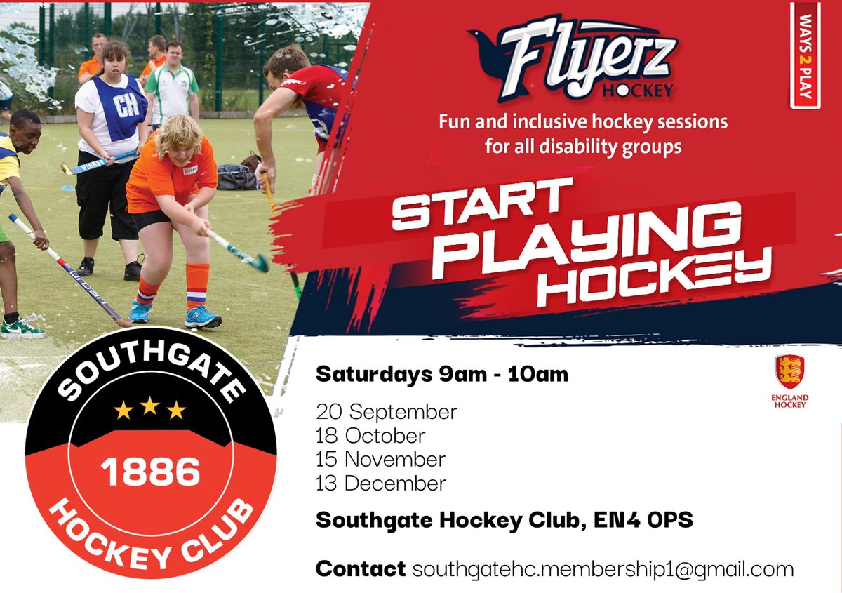 We are excited to introduce our Flyerz hockey at Southgate! 🔴⚫️