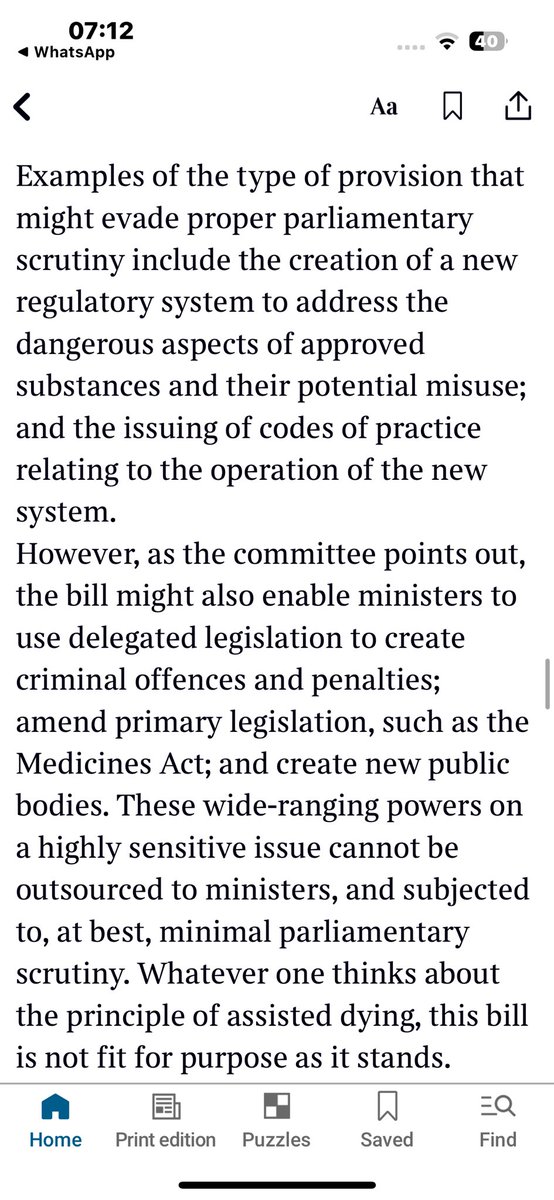 Lord Forsyth, active campaigner for assisted dying legislation, who forced a vote in 2022, has written to the Times, alongside Conservative peer George Bridges, to declare Kim’s bill “not fit for purpose”. He draws on the damning report from Lords’ Delegated Powers C’ttee