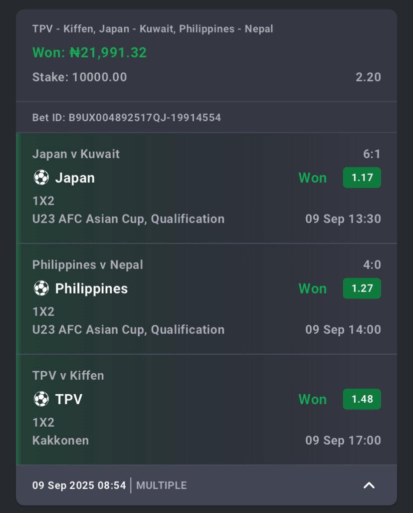 BETTING HUB โญ๏ธ๐ซต๐ฝ (@bettinghubgames) on Twitter photo 2 ODDS BOOOOOOOM ON <a href="/Bet9jaOfficial/">Bet9ja: The home of #betBOOM! ๐ฃ</a> โ
โ
โ
โ
โ
Congratulations if you played ๐ฅ๐ฅ
We go again ๐๐ฅ
WhatsApp links: whatsapp.com/channel/0029Vbโฆ
Telegram links โก๏ธ t.me/BettingHub1
<a href="/Ada_Daddyya/">Ada B ๐</a> <a href="/BAFreeTips/">BA Free Tips</a> <a href="/LouieDi13/">B I G L O U I E ๐ซต๐พ</a> <a href="/alukoboy_/">Siir Aluko</a> <a href="/DESOJI_YL/">รรฤลร BลVฤK ฤรFFรร โ๏ธ๐ฆ
</a> <a href="/deenayaah/">winning mentality ๐๏ธ๐</a> <a href="/Daily_booom/">BOOOOOOOOOOOM!!!!!!!</a> 2 ODDS BOOOOOOOM ON <a href="/Bet9jaOfficial/">Bet9ja: The home of #betBOOM! ๐ฃ</a> โ
โ
โ
โ
โ
Congratulations if you played ๐ฅ๐ฅ
We go again ๐๐ฅ
WhatsApp links: whatsapp.com/channel/0029Vbโฆ
Telegram links โก๏ธ t.me/BettingHub1
<a href="/Ada_Daddyya/">Ada B ๐</a> <a href="/BAFreeTips/">BA Free Tips</a> <a href="/LouieDi13/">B I G L O U I E ๐ซต๐พ</a> <a href="/alukoboy_/">Siir Aluko</a> <a href="/DESOJI_YL/">รรฤลร BลVฤK ฤรFFรร โ๏ธ๐ฆ
</a> <a href="/deenayaah/">winning mentality ๐๏ธ๐</a> <a href="/Daily_booom/">BOOOOOOOOOOOM!!!!!!!</a>