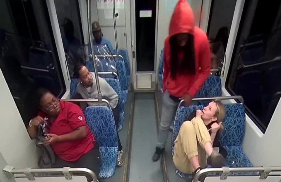 Let’s be honest, black people look evil / demonic, they are like orcs. This white woman was the only pure soul in this photo, and this black demon killed her and nobody cared. 

We need to remove them from all of white civilisation. They are not the same as us