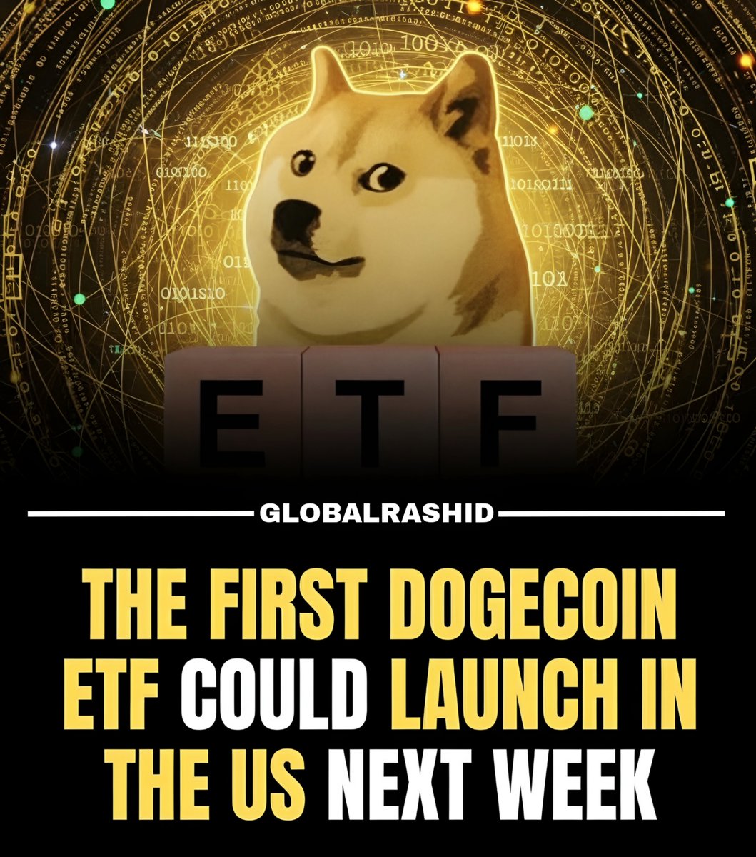 The first Dogecoin ETF could launch in the U.S. as soon as next week, if it  gets the green signal from regulators. This would be the first time $Doge  coin is offered