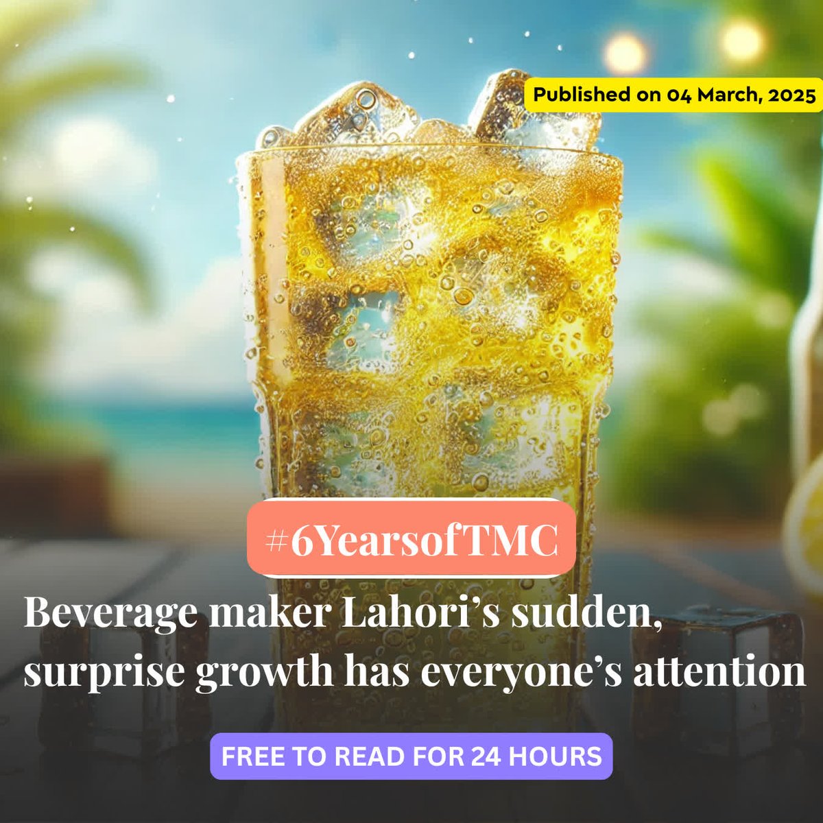 Three cousins from Punjab built a beverage brand around a Rs 10 fizzy jeera drink. Lahori Zeera shows how the right idea can beat the giants. We are unlocking this story for 24 hours, don't miss it: themorningcontext.com/business/bever…
#ContextEveryday #6YearsofTMC