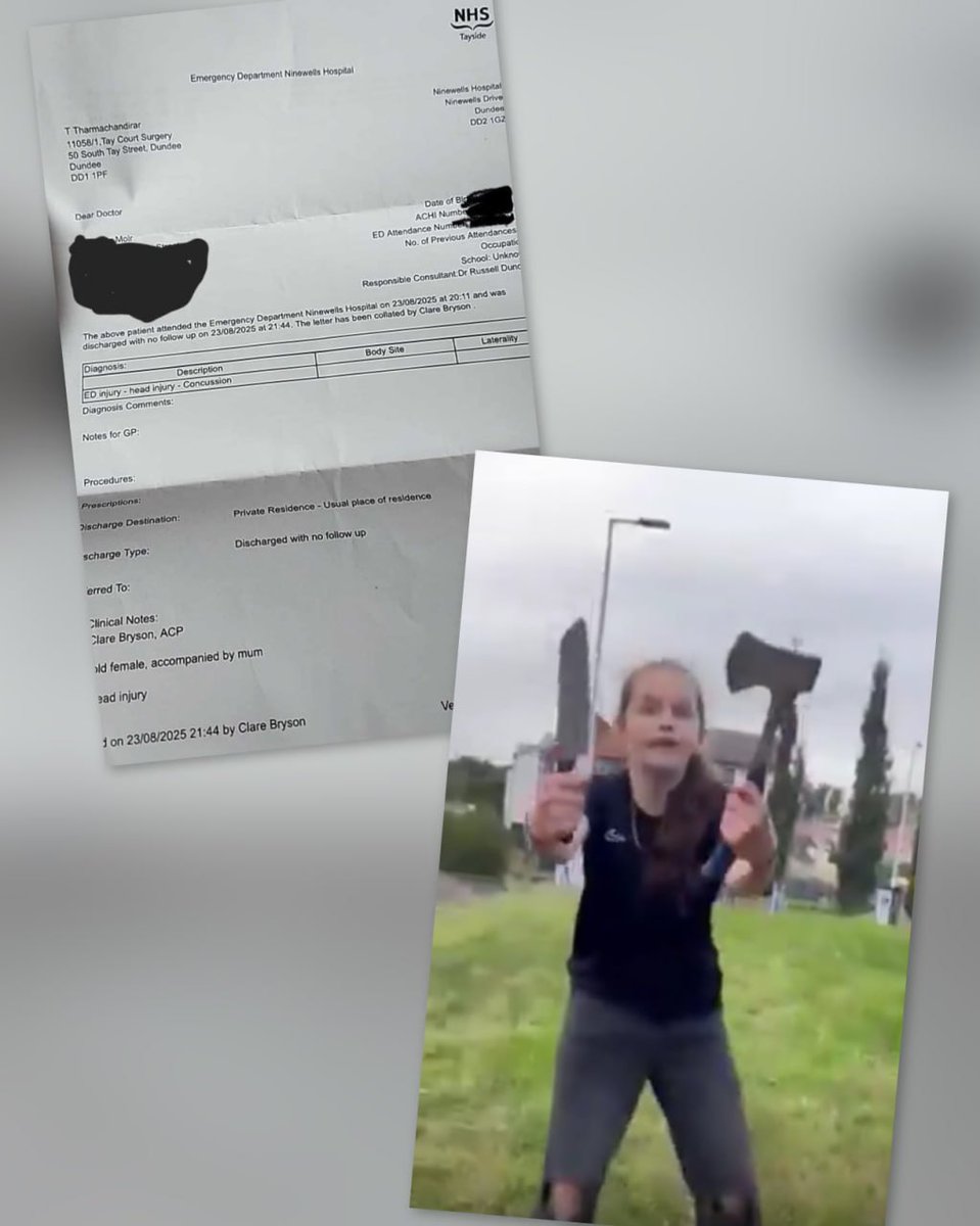 Dénouement dans l’affaire de la jeune fille écossaise ayant défendu sa soeur a Dundee en brandissant une hache et un couteau face à des migrants :

- La police écossaise a initialement affirmé que les images de vidéosurveillance avaient disparu, prétendant que seule la fillette