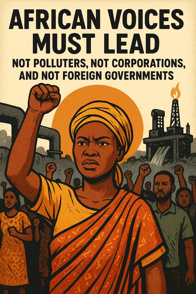 RefineryOil's tweet image. Africa’s future must be led by its people — not polluters, not corporations, not foreign governments. True leadership centers communities, Indigenous voices & citizens, not destructive extractive projects. #AfricaClimate #DecolonizeDevelopment #ClimateJustice  #ACSII