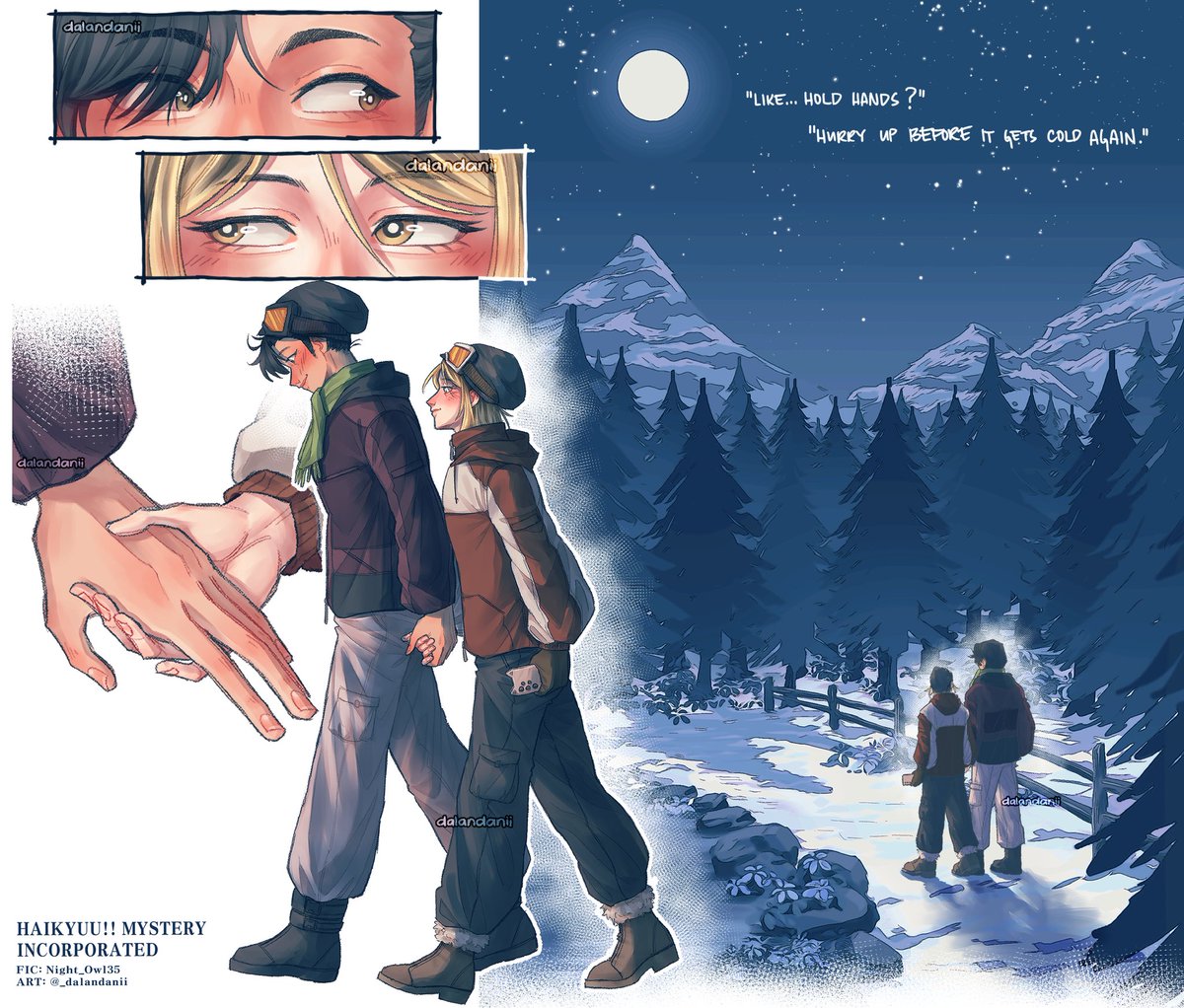 finally get to post the art i made for my @kurokenbang2025 collab with <a href="/NightOwl_35/">Night_Owl35</a>!! 🐈‍⬛🐈💕💕

She wrote such a fun and spooky kuroken fic with a ton of pining >:3 and naturally, i chose to draw the fluffiest scene mwehehe 

🔗 to the fic in the replies, hope everyone enjoys! 🥰