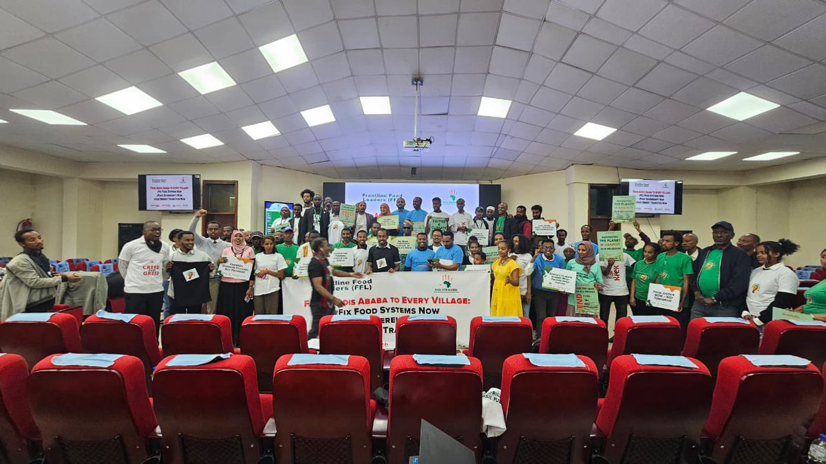 ecosteward1's tweet image. Ongoing!! @ecosteward1 and partners @Afsafrica @GreenFaith_Afr @cafsng @HBCUGreenFund at #ACS2 in Addis Ababa, mobilizing young people  to advancing agroecology rooted in Africa’s indigenous knowledge, biodiversity, and cultural heritage. 
#FoodSoverigntyNow
#FixFoodSystemNow