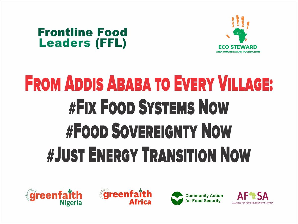 ecosteward1's tweet image. Ongoing!! @ecosteward1 and partners @Afsafrica @GreenFaith_Afr @cafsng @HBCUGreenFund at #ACS2 in Addis Ababa, mobilizing young people  to advancing agroecology rooted in Africa’s indigenous knowledge, biodiversity, and cultural heritage. 
#FoodSoverigntyNow
#FixFoodSystemNow