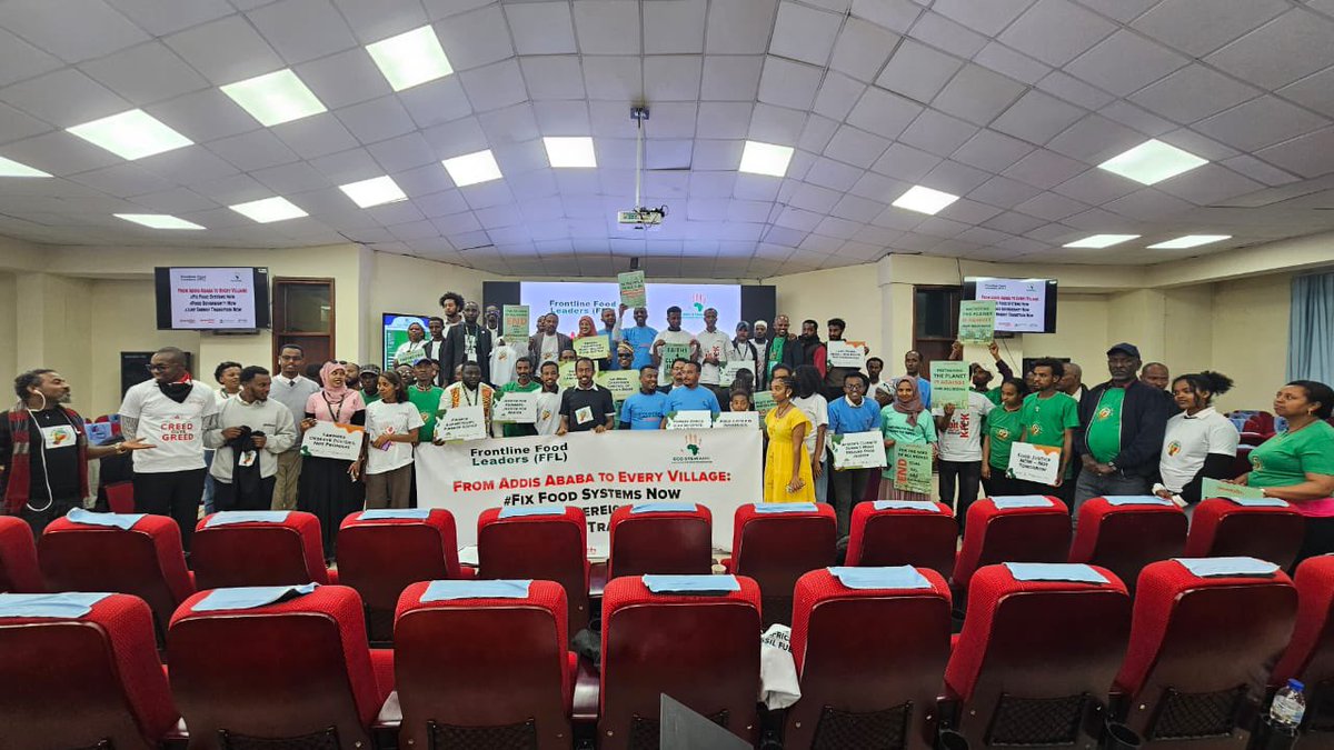 ecosteward1's tweet image. Ongoing!! @ecosteward1 and partners @Afsafrica @GreenFaith_Afr @cafsng @HBCUGreenFund at #ACS2 in Addis Ababa, mobilizing young people  to advancing agroecology rooted in Africa’s indigenous knowledge, biodiversity, and cultural heritage. 
#FoodSoverigntyNow
#FixFoodSystemNow