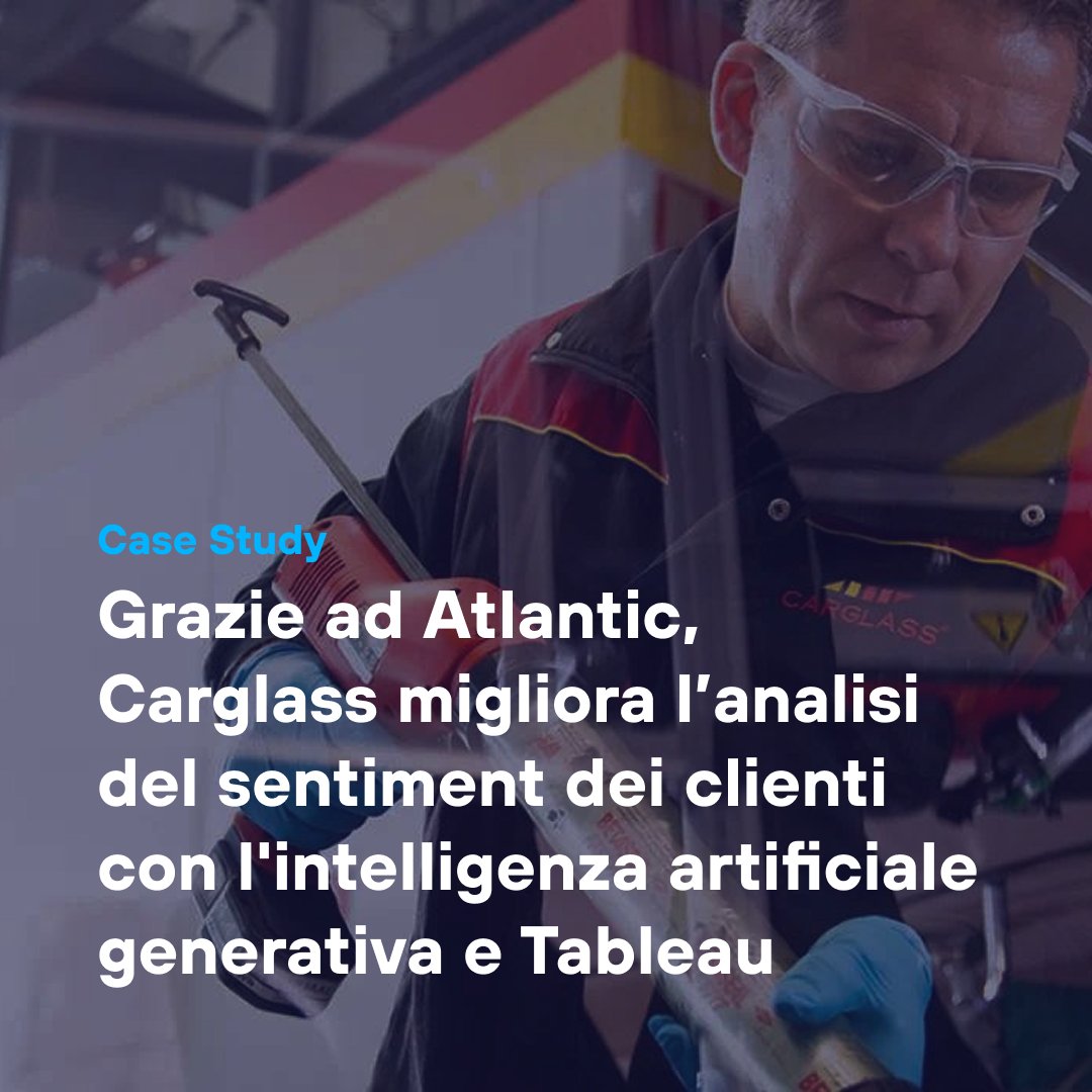 Atlantic_Techn's tweet image. 🔍 Trasformare migliaia di recensioni in insight reali!

@CarglassItalia, con OpenAI + @tableau, ora può leggere il sentiment dei clienti, individuare trend e migliorare il servizio in tempo reale.

🧷Scopri il progetto: bit.ly/3JWonhR

#GenerativeAI #AIAnalytics