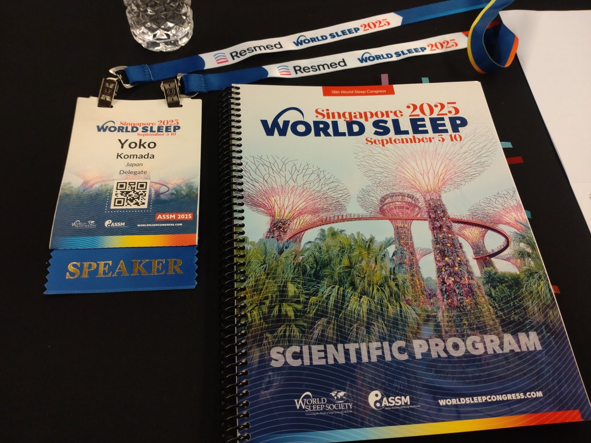 YokoKomada's tweet photo. World Sleep &amp;アジア睡眠医学会（シンガポール）に参加しています。
シンポジウムもポスターも多すぎて見きれません。 https://t.co/DmtUlPsZ1v