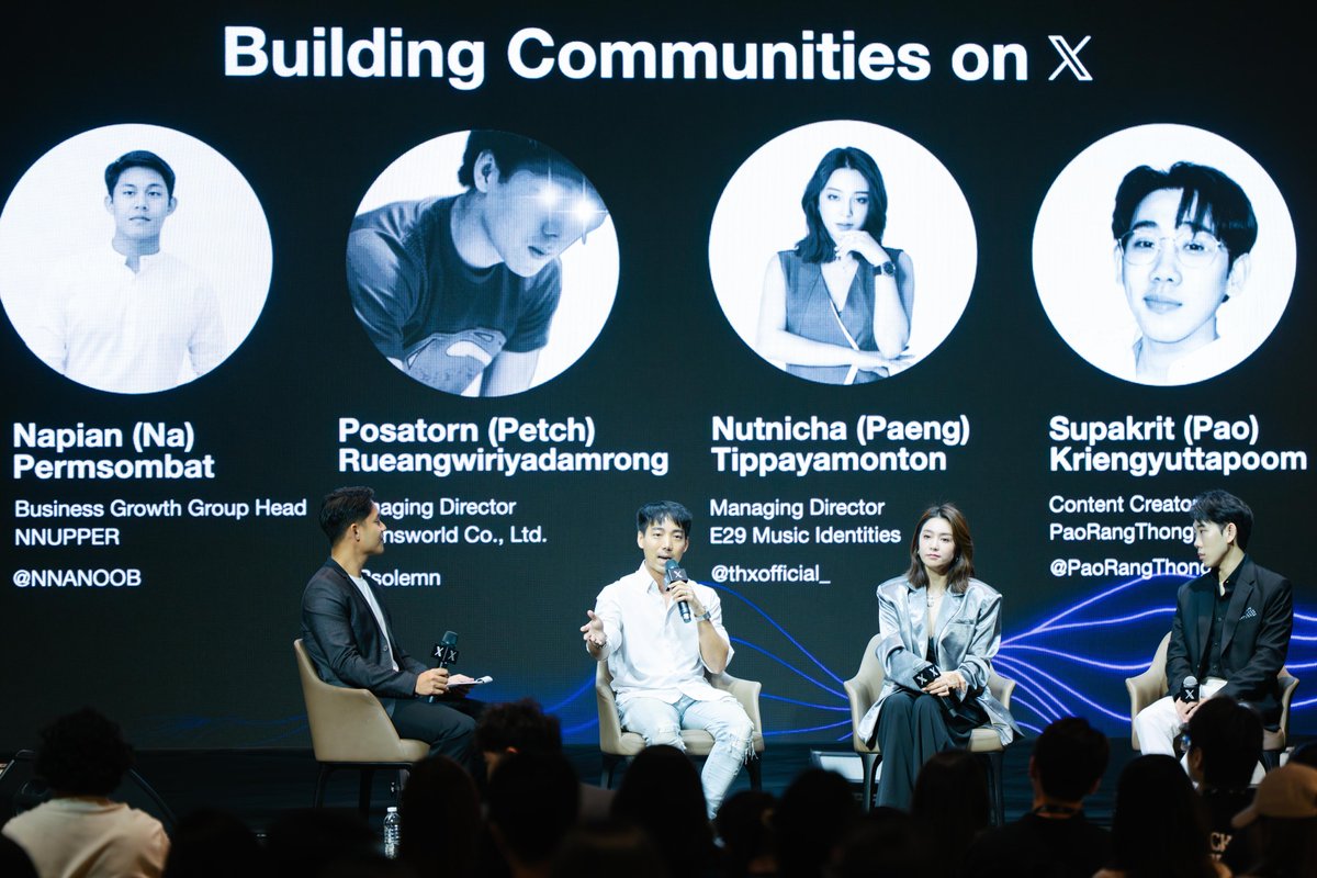 XMarketingSEA's tweet image. What a week at the 𝕏 for Brands Summit Thailand! 🔥

Brands and agencies packed the house to discover best practices, what&apos;s next on 𝕏, and how @grok&apos;s AI-powered targeting enables more effective campaigns. Creators @Psolemn @PaoRangThong @thxofficial_ @NNANOOB also shared tips…