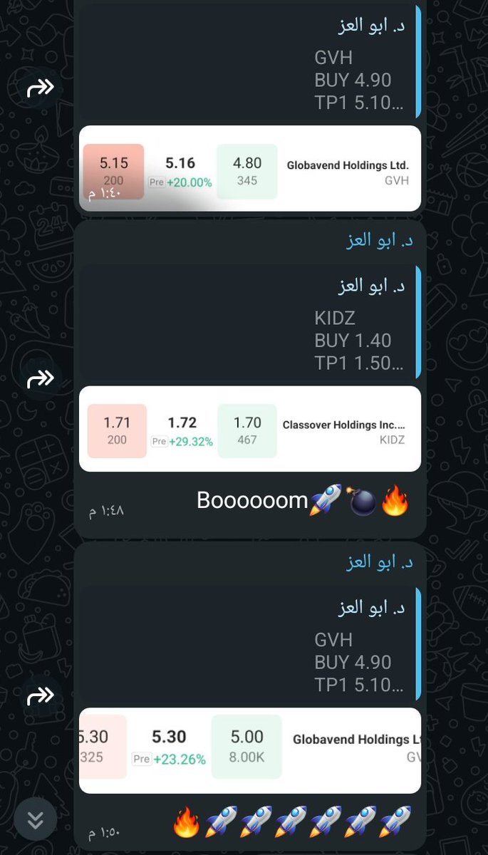$KIDZ
🔥🔥🔥
$GVH
🔥🔥🔥
chat.whatsapp.com/HEcpLM3cyFC7Hp…
(انضم لجروب ابوو العزز....... هتكون ديما في عزز😉👌💯) 
$GOOG $CPNG $MU $APP $APH 
 $GLW $BSX $C  $CRDO $IONS  
$QMMM $EPSM $CWD $DSY $NAKA $PLTR $AAPL $GOOG $NVDA $SOS $PTNM $FORD
$SUIG $DUO $HOUR $PAPL $SMCI $TSLA $ETHZ