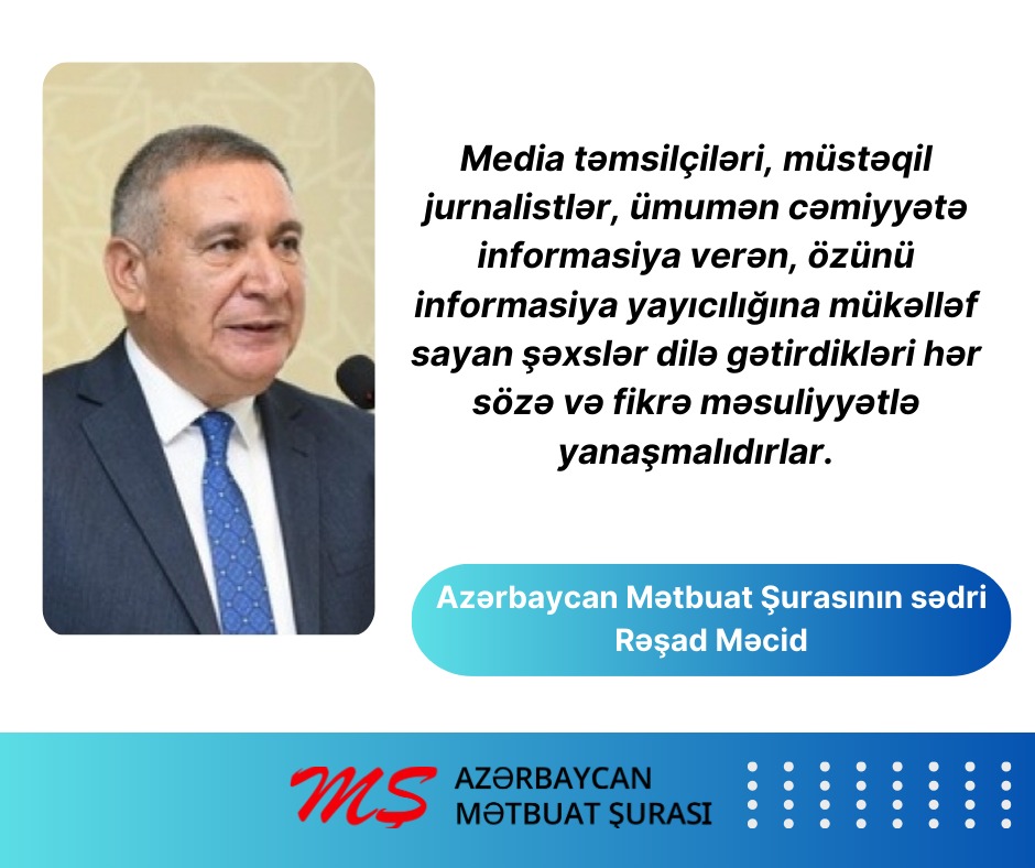 Azərbaycan Mətbuat Şurası (@metbuatsurasi) on Twitter photo 