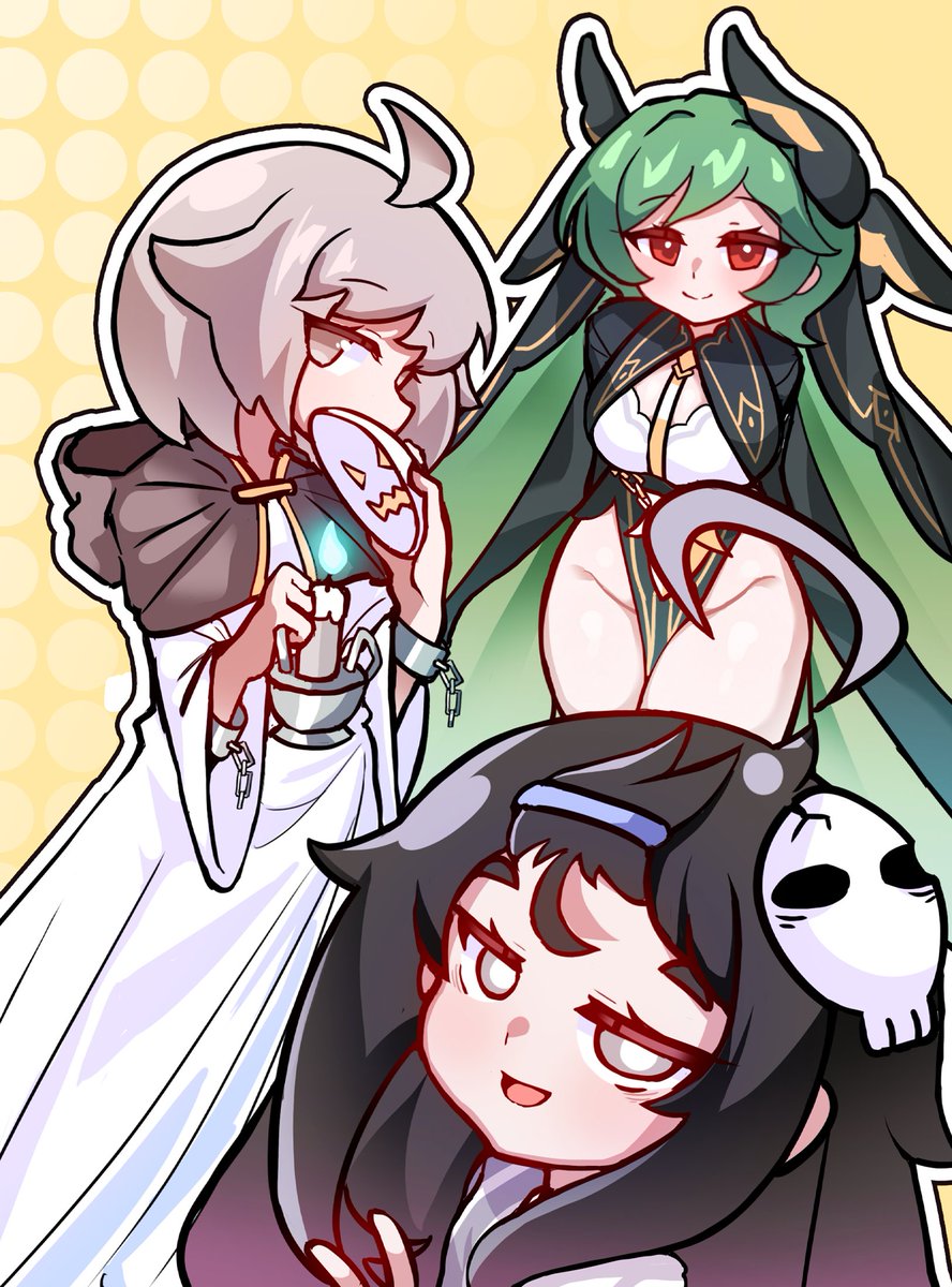 #트릭컬 
10월 일페에 낼 회지 표지에 들어갈 그림입니다!