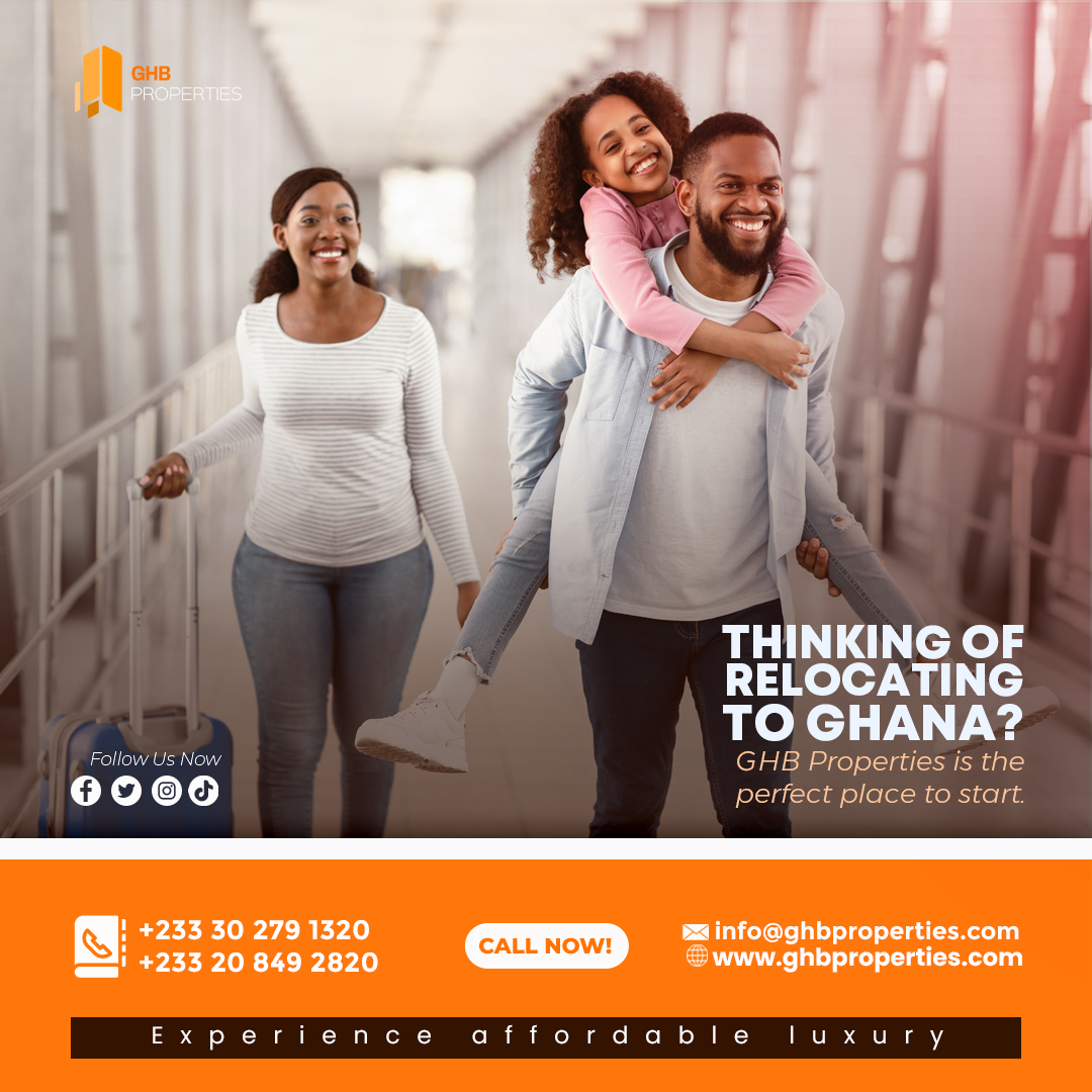 ghbproperties's tweet photo. Relocating to Ghana? Start here. 🏡
GHB Properties makes finding your new home in Accra easy.

✅ Expert Guidance ✅ Affordable Luxury ✅ Secure Properties
📞 CALL NOW: +233 30 279 1320
🌐 Browse: https://t.co/p8hPHOqjKi

#RelocateToGhana
#GHBProperties
#Accra
#Diaspora https://t.co/eqW0CzMddh
