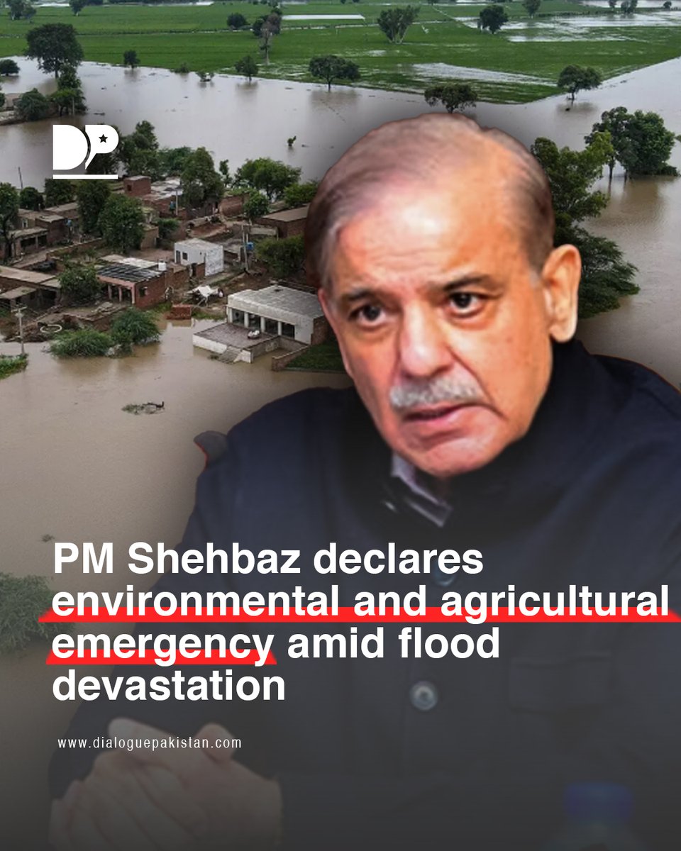 DialoguePak's tweet image. Prime Minister Shahbaz Sharif on Wednesday declared an environmental and agricultural emergency in Pakistan, urging the federal and provincial governments

dialoguepakistan.com/en/pakistan/pm…

#DialoguePakistan #PMShehbaz #Declares #Environmental #Agricultural #Emergency #Flood #Devastation