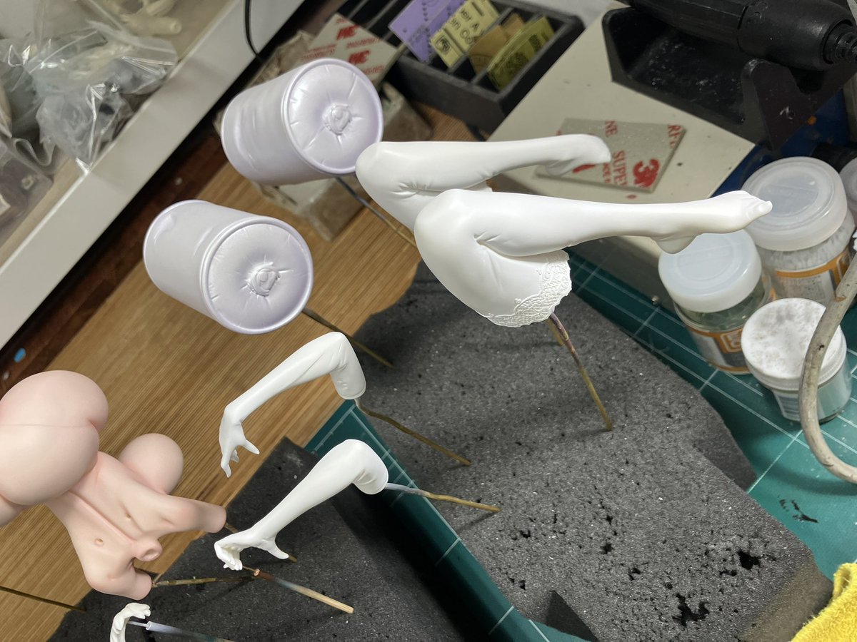 カンヨンさんのお仕事~~ 

ガイアのクリアホワイトを使用! 
#カンヨンさんのお仕事