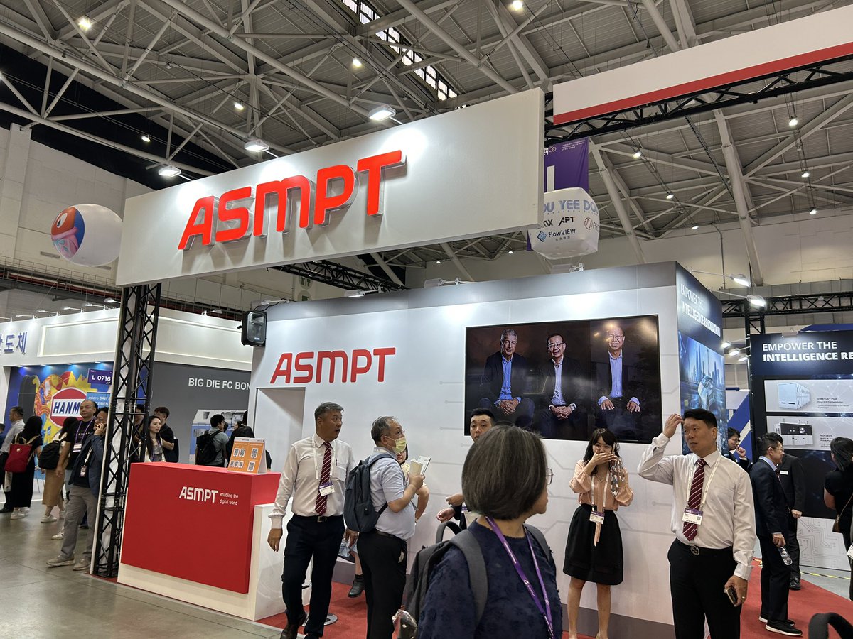 semivision_tw's tweet photo. Famous semiconductor equipment companies at Semicon Taiwan - #ASMPT #KulickeSoffa #EVGroup #Besi https://t.co/GO0hBR6apW