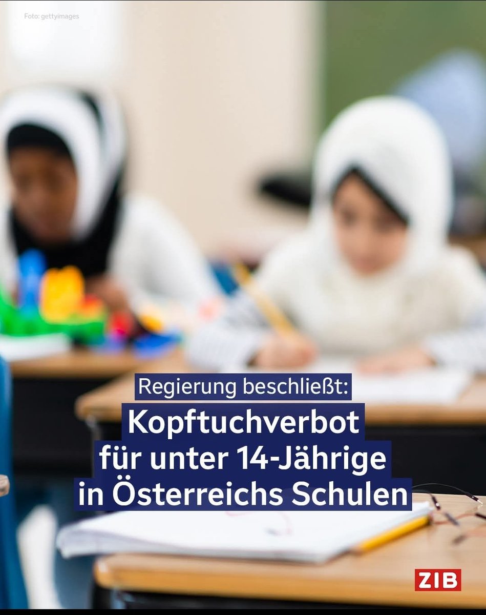 Anstatt des Problem bei der Wurzel zu packen (Integrationsprogramme, verpflichteter Ethikunterricht für alle Altersstufen etc.) wird Symptombekämpfung bzw #Symbolpolitik betrieben. Niemandem is damit gholfn. Danke an der Stelle ...