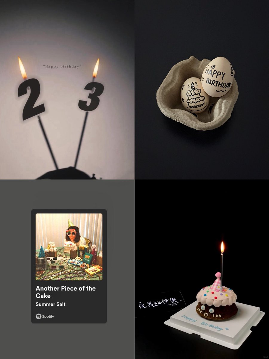 Lighting the candles；Making my wish