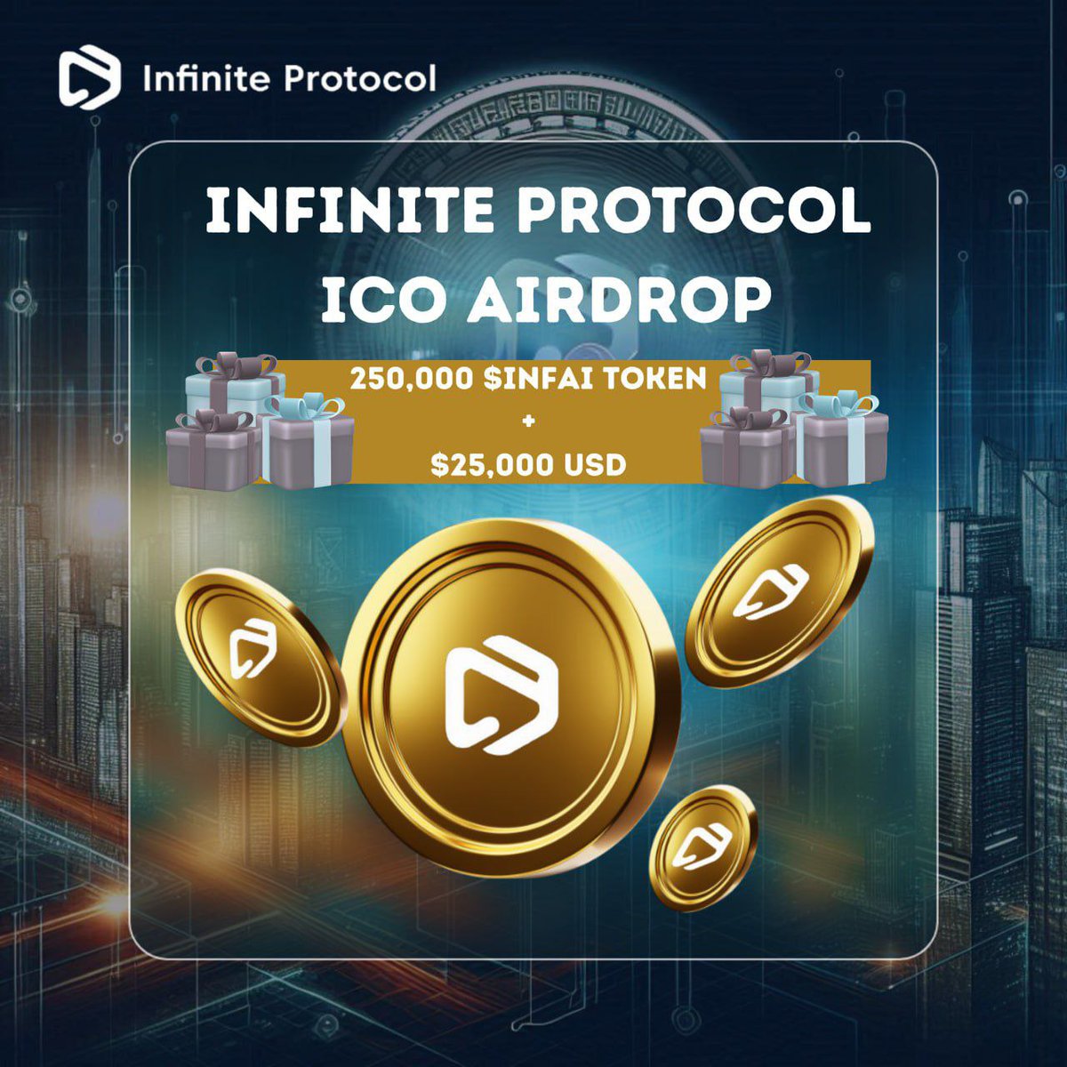 Rafki45's tweet photo. @Airdrops0637 🚀 Spirit @Infinitprotocol Airdrop is LIVE on @zealy_io @Zealy_sprints

🏆 Prizes:
🥇 $3,500 + 25K $INFAI
🥈 $2,500 + 20K $INFAI
🥉 $1,800 + 15K $INFAI
+Rewards for Top 1,000!

👉 Join now: https://t.co/I7PHt9RGmH
🤖 Tg : https://t.co/U02NakNZyA

#Airdrop #Crypto #Zealy #INFAI https://t.co/U5ujCBKgvy