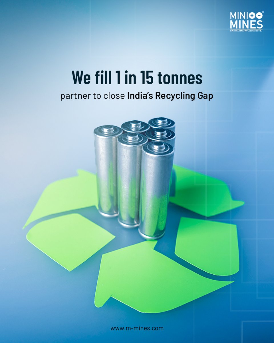 MiniMines scaled Dodballapur plant to 10,000 TPA in <3 yrs ⚡ Recycling 1 in 15 tonnes today, tackling India’s 150,000 TPA battery waste by 2030. ♻️ Let’s build mineral self-reliance!
.
.
#BatteryRecycling #EVRevolution #CleanTech #CircularEconomy #Lithium #Cobalt #MiniMines
