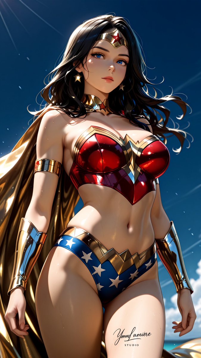 oneesan_aiart's tweet photo. The Amazonian warrior reimagined in a bold bikini โ strength, beauty, and power in perfect harmony ๐โจ #WonderWoman #BikiniWarrior #AmazonBeauty #ComicLegend #SuperheroVibes #DCUniverse #YonasLumiereStudio https://t.co/lW594DFc2Y