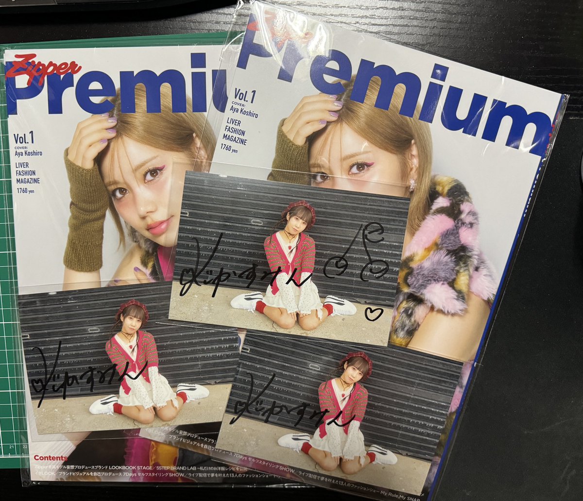 青十紅 直筆サイン入り透明色紙 セットABちゃん　BDグッズ 青十紅 直筆サイン入り透明色紙 セットABちゃん BDグッズ 青十紅