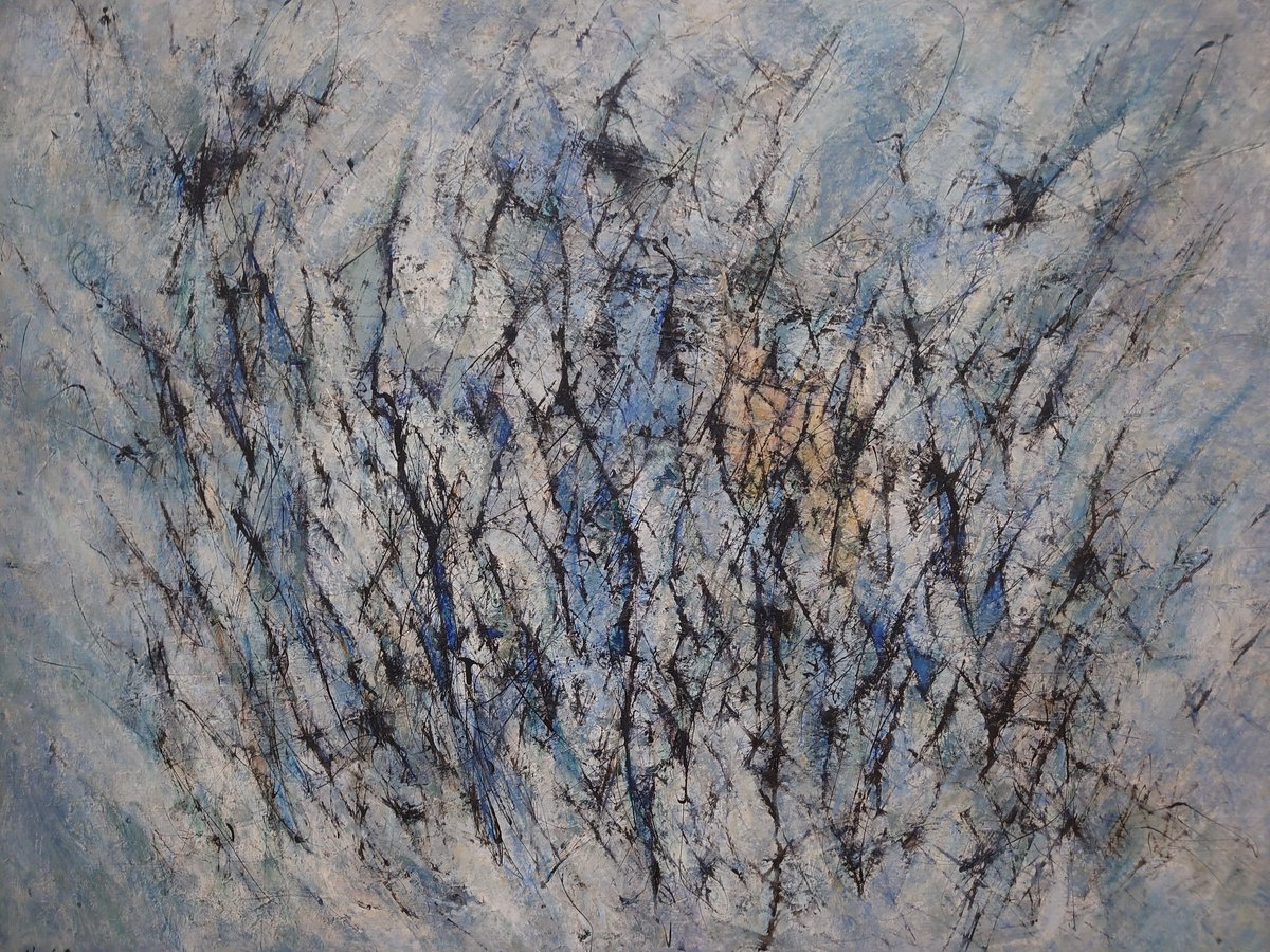 ayaneshika46's tweet image. 東京オペラシティアートギャラリーで開催中の難波田龍起展。生誕120年を機に画業の全貌を振り返る展覧会。戦後抽象絵画の巨匠•難波田龍起ですが、初期の具象画の叙情性が晩年の抽象画からも感じられます。表現方法は変われど、自己の叙情にどこまでも忠実な画家であったことが伺えます。
#難波田龍起