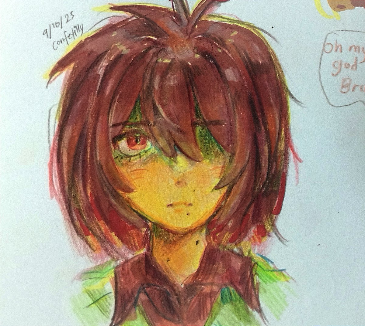 Traditional art thing unc still got it #deltarune