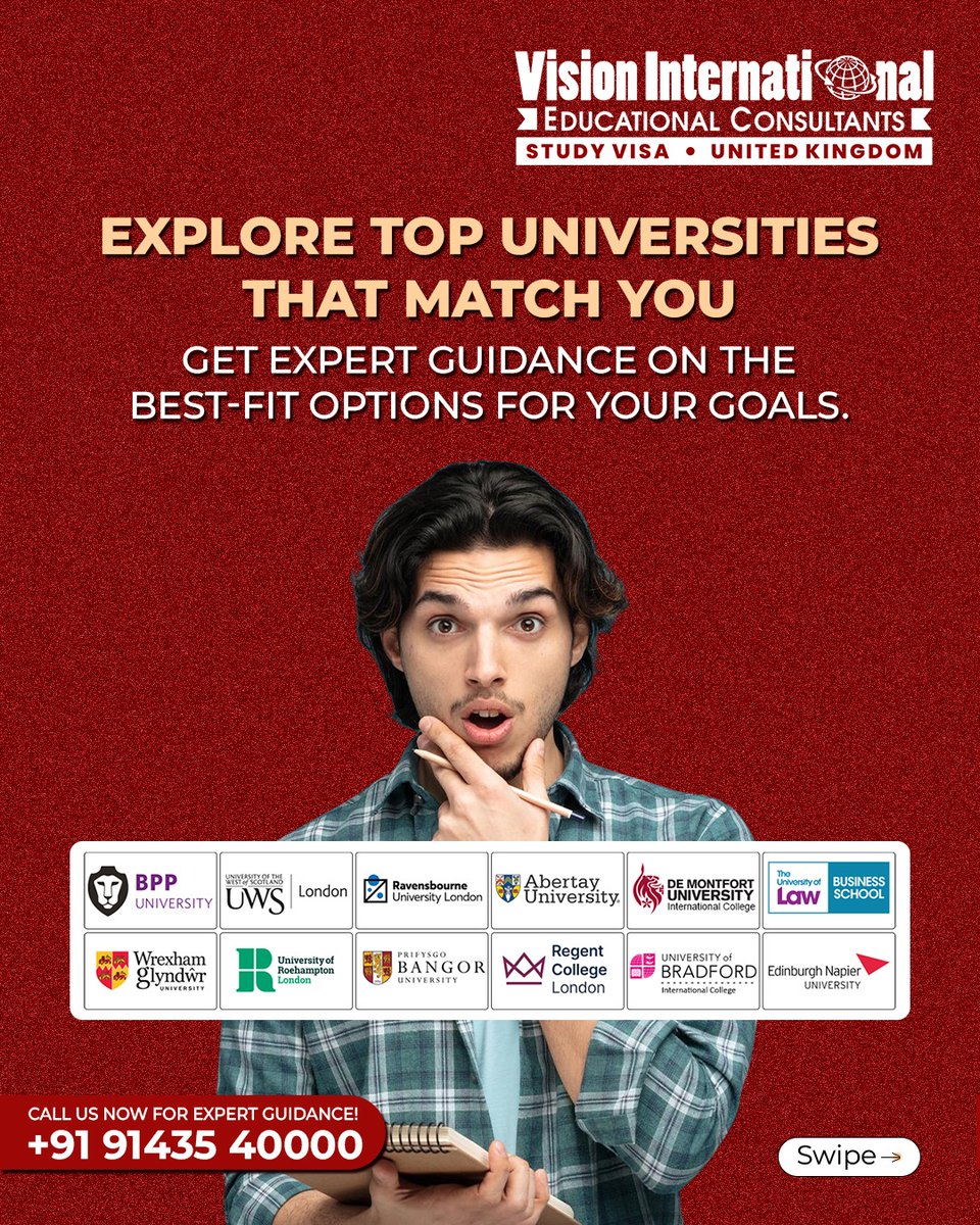 vieckarnal's tweet image. Want to study abroad &amp;amp; don't know where to start? Explore top Universities with best Study Visa Consultants in Karnal - Vision International Educational Consultants.
Call/WhatsApp: 9143540000
#StudyVisaConsultants #StudyAbroadGuide #StudyAbroad #KarnalStudents #StudyVisaExperts