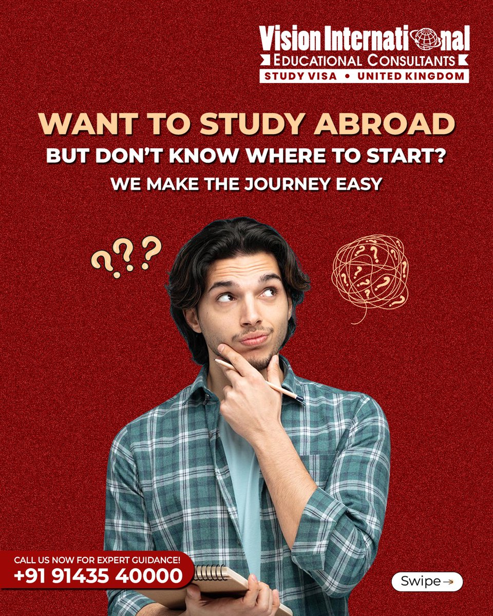 vieckarnal's tweet image. Want to study abroad &amp;amp; don't know where to start? Explore top Universities with best Study Visa Consultants in Karnal - Vision International Educational Consultants.
Call/WhatsApp: 9143540000
#StudyVisaConsultants #StudyAbroadGuide #StudyAbroad #KarnalStudents #StudyVisaExperts