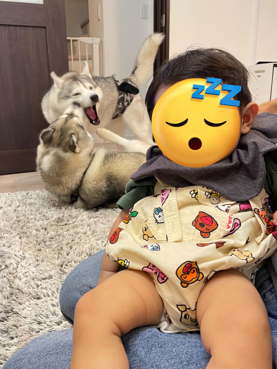 やっと寝た😌🤍🍼