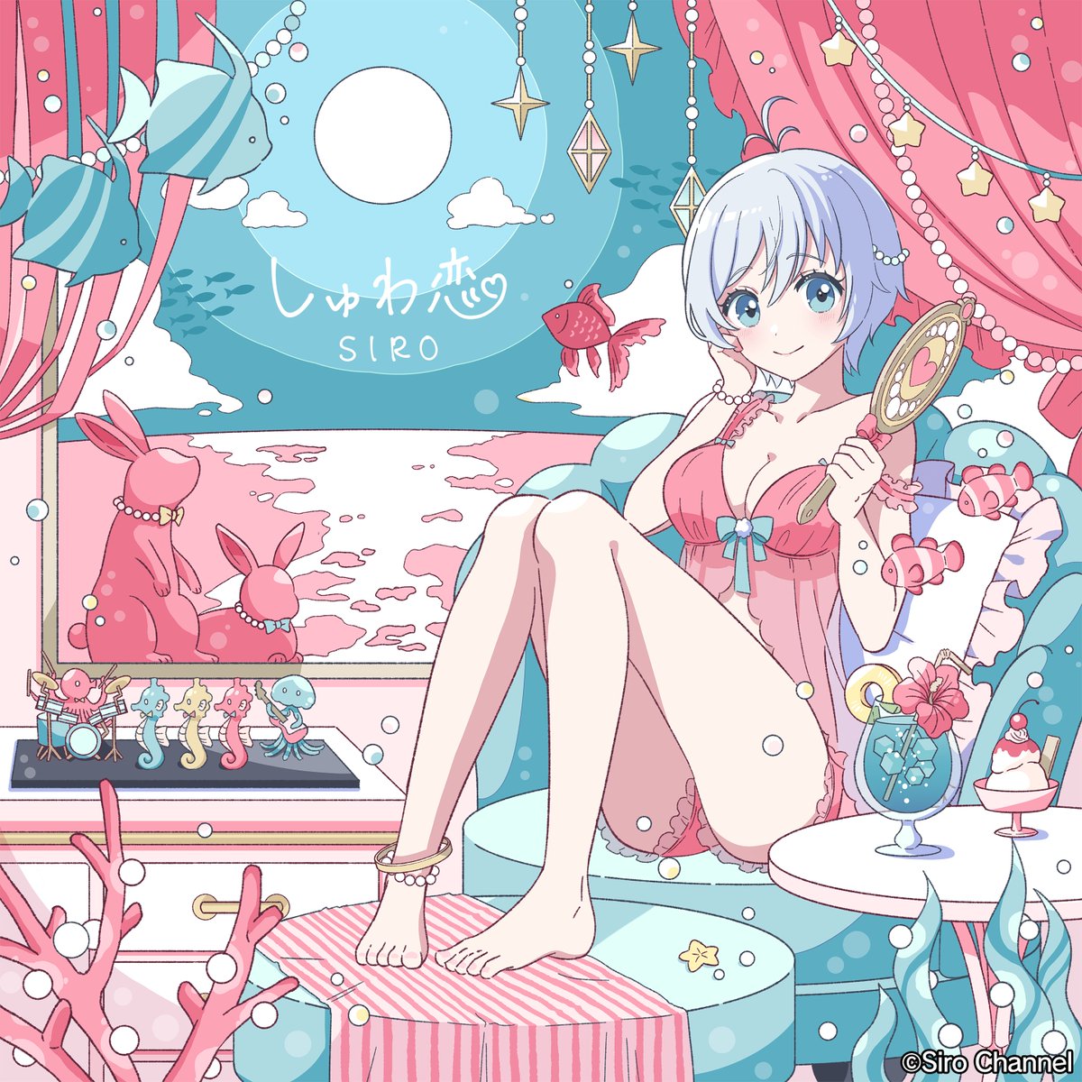 ④ Vtuber 電脳少女シロ　色紙 ④ Vtuber 電脳少女シロ 色紙 ④ Vtuber 電脳少女シロ 色紙