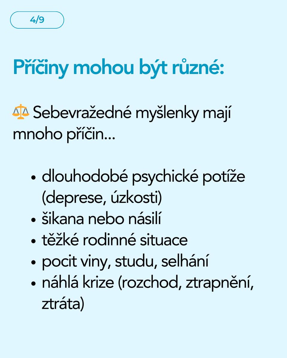 Dnes je Mezinárodní den prevence sebevražd. Díky, že jste všímaví ke svému okolí. Děti a studenti do 26 let se mohou obrátit na Linku bezpečí, pečující o děti a studenty (rodiče, pedagogové atp.) se mohou obracet na naši Rodičovskou linku 606 021 021 rodicovskalinka.cz